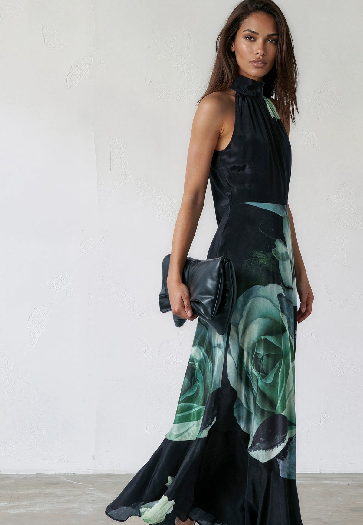 VALERIA MAXI DRESS ROSE GREEN