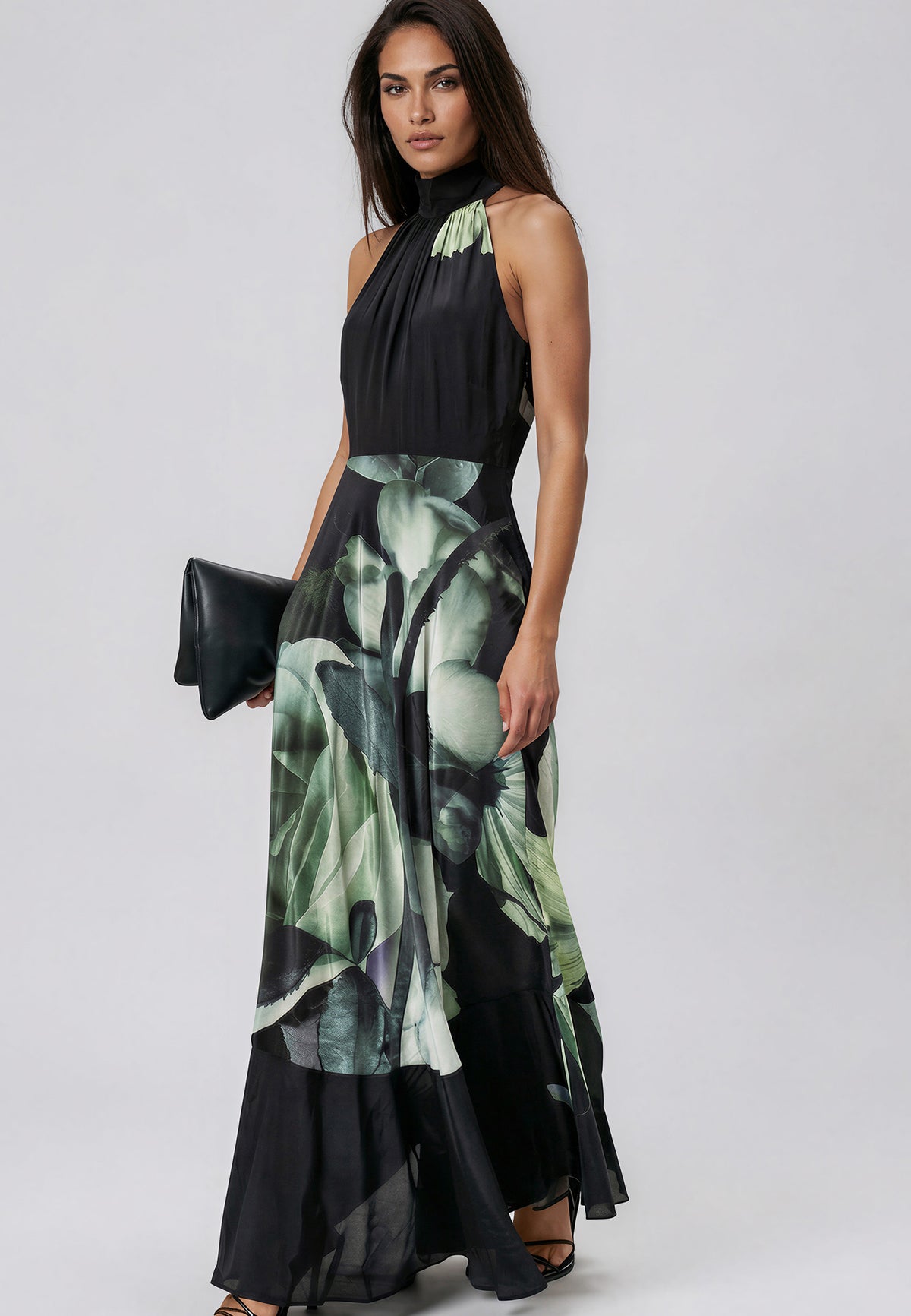 VALERIA MAXI DRESS ROSE GREEN