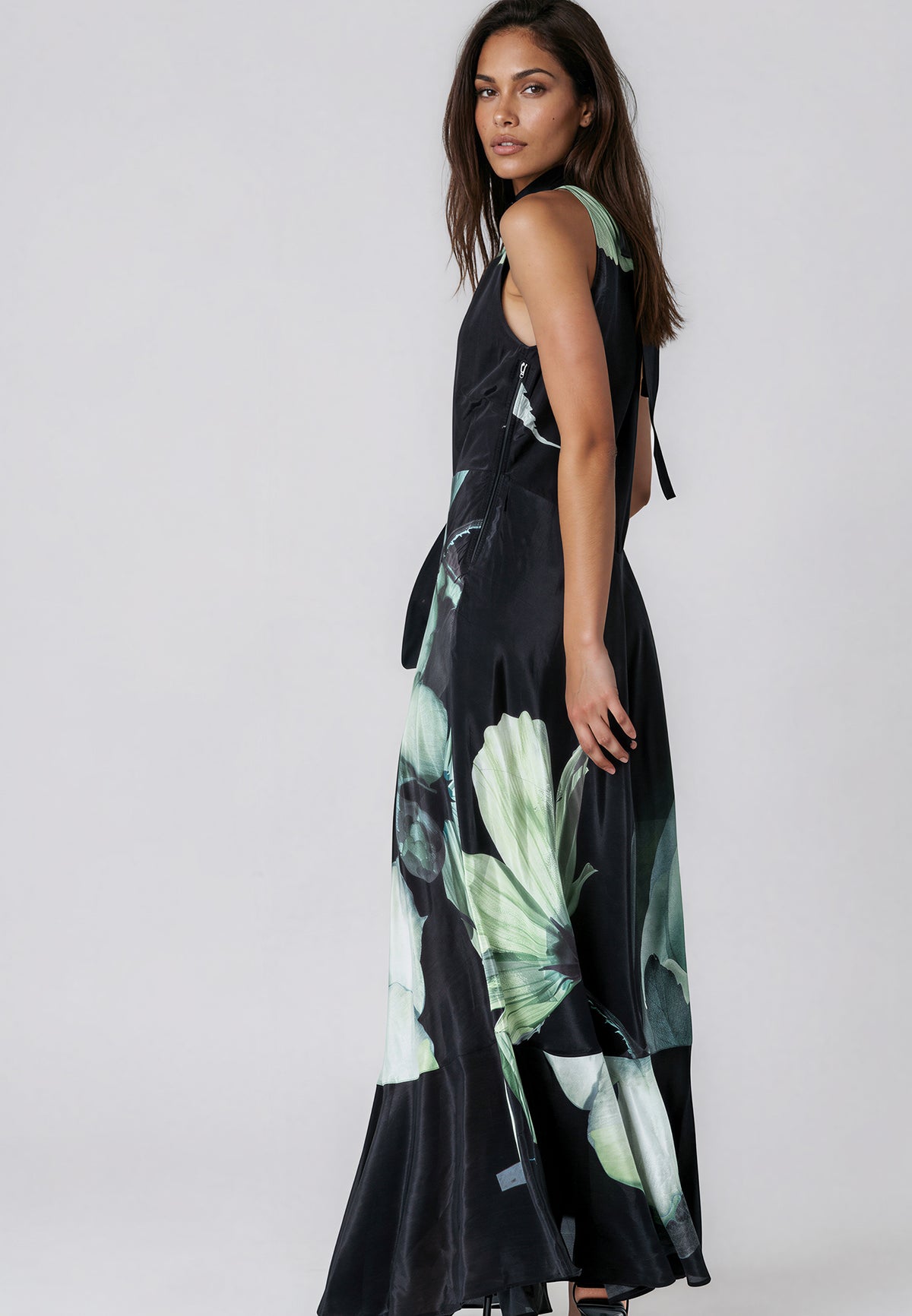 VALERIA MAXI DRESS ROSE GREEN