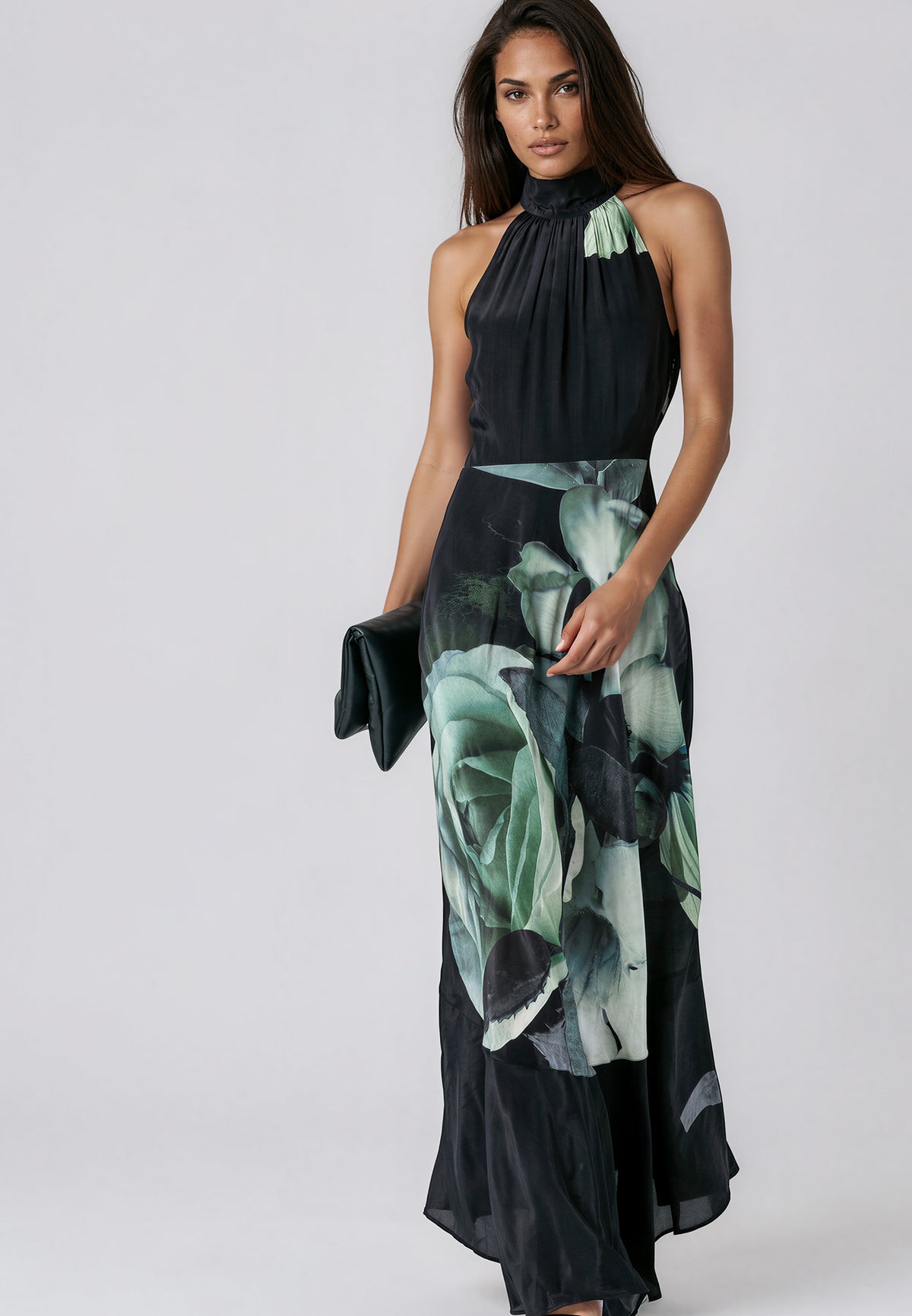 VALERIA MAXI DRESS ROSE GREEN