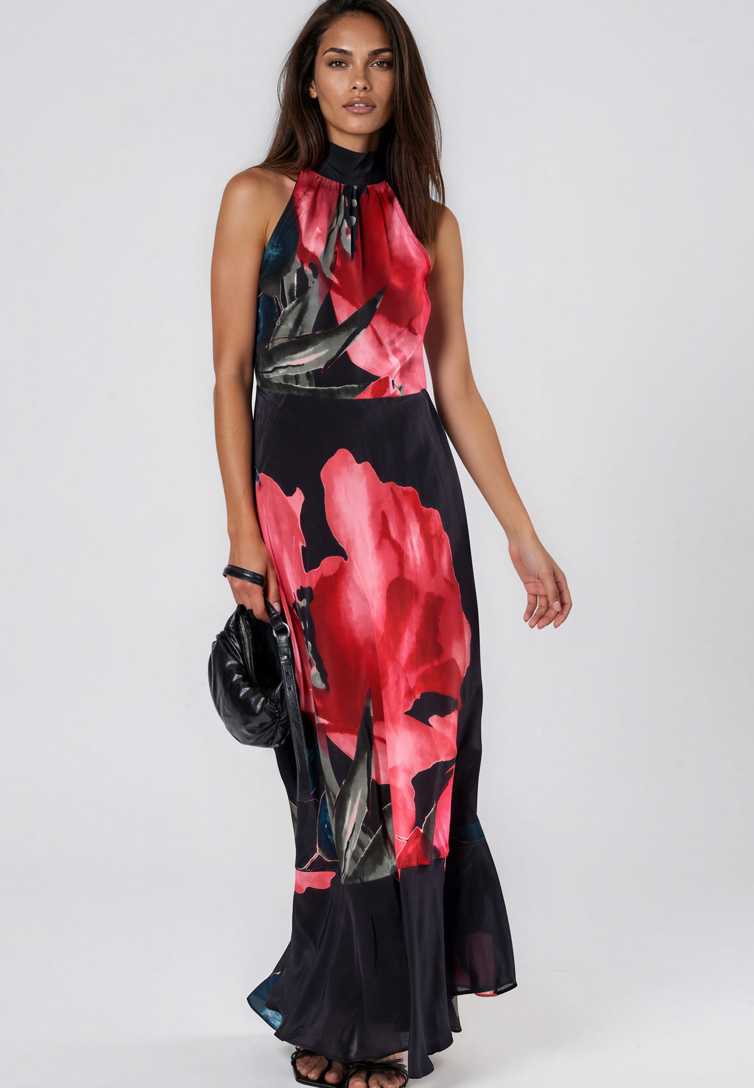 VALERIA MAXI DRESS PRIME HOT PINK