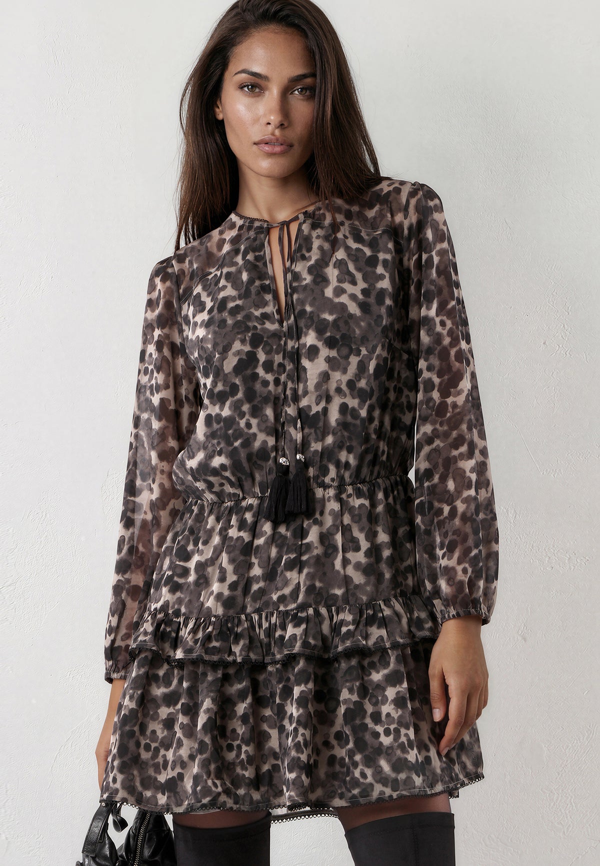AMBER SHORT DRESS CHEETAH