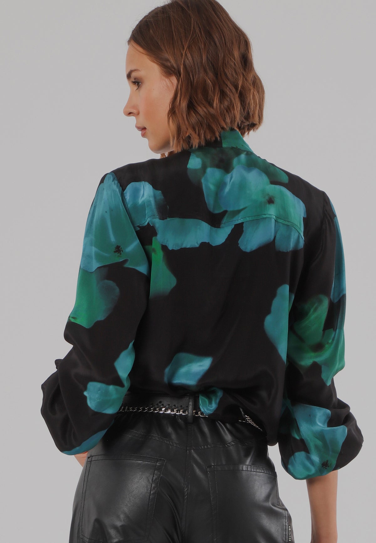 EVIE BLOUSE FIRE BLUE