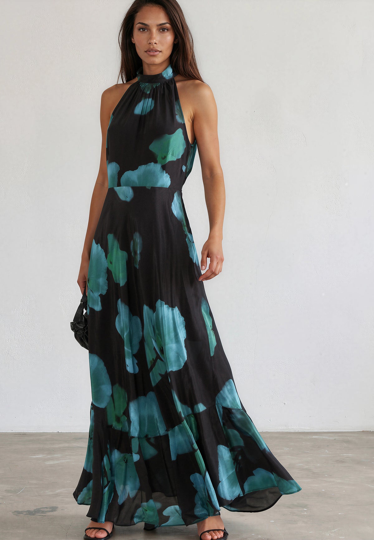 VALERIA MAXI DRESS FIRE BLUE