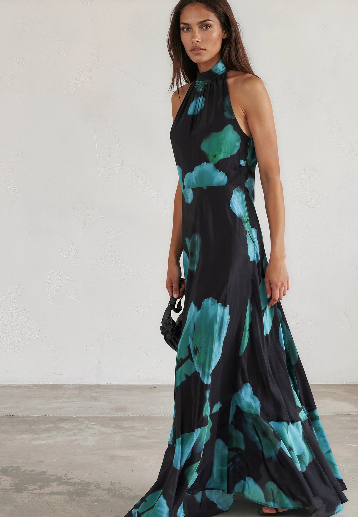 VALERIA MAXI DRESS FIRE BLUE