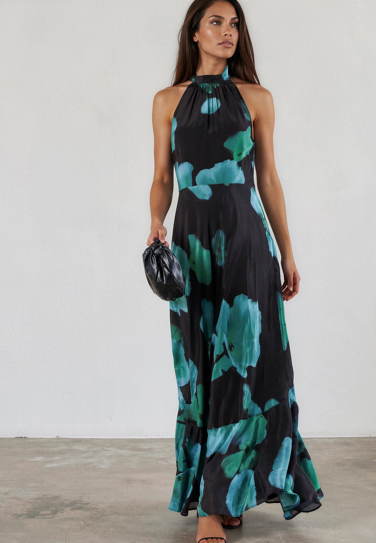 VALERIA MAXI DRESS FIRE BLUE