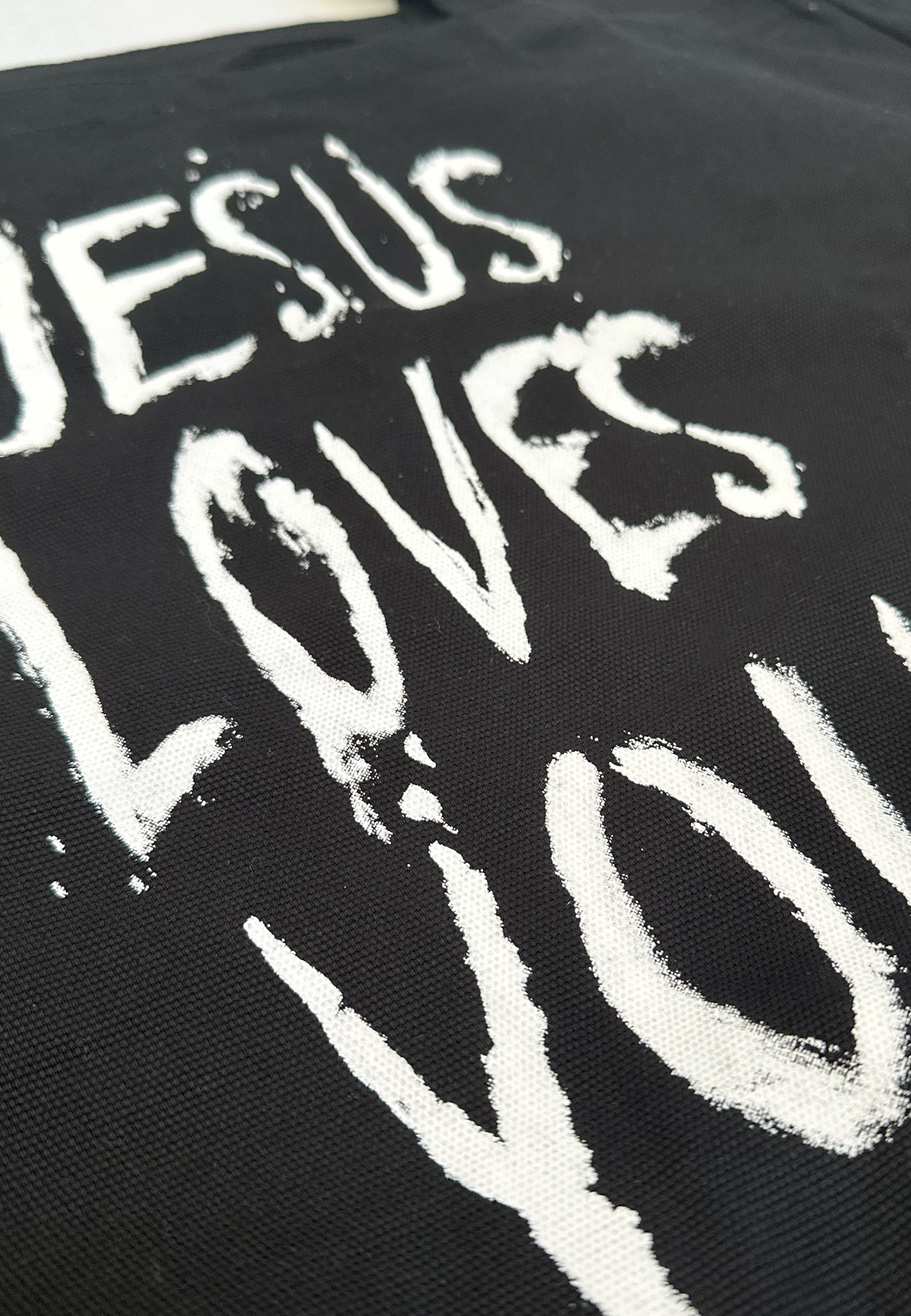 JESUS LOVES YOU BAG JET BLACK
