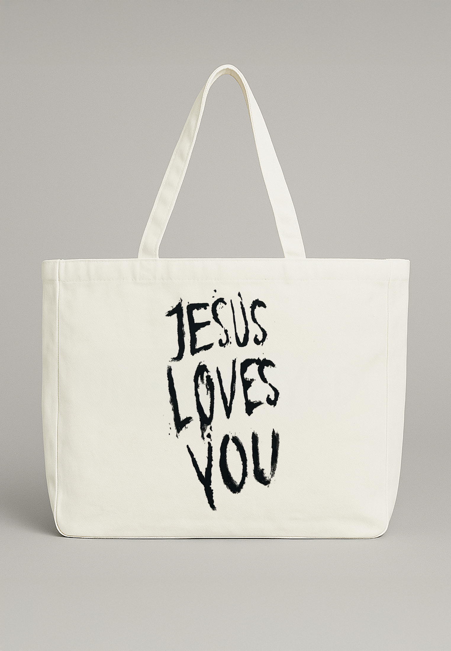 JESUS LOVES YOU BAG OFF WHITE