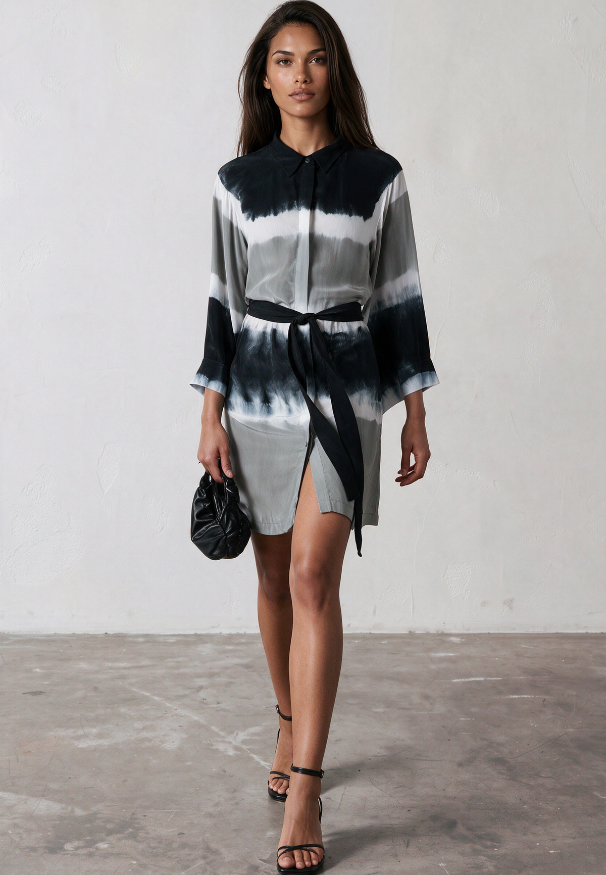 LAUREN TUNIC BLACK & GREY