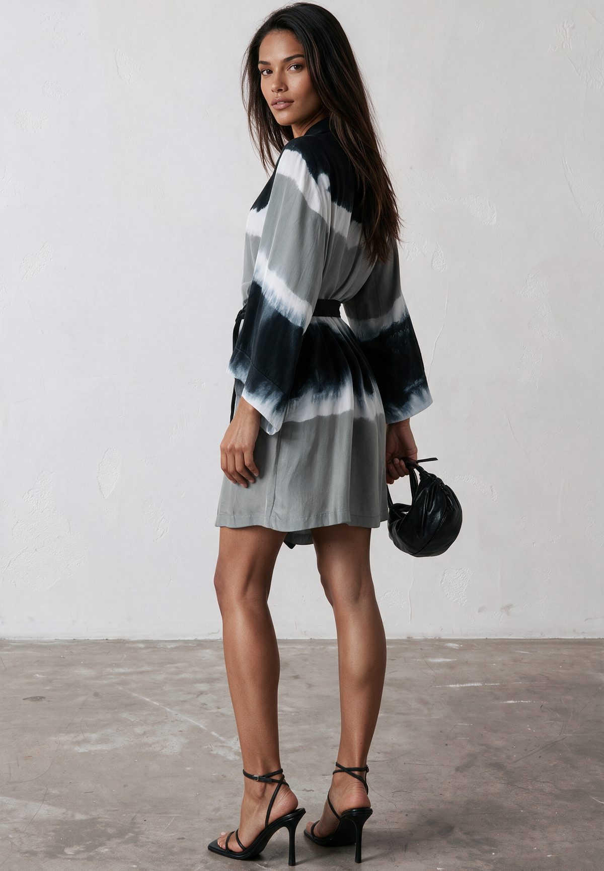 LAUREN TUNIC BLACK & GREY