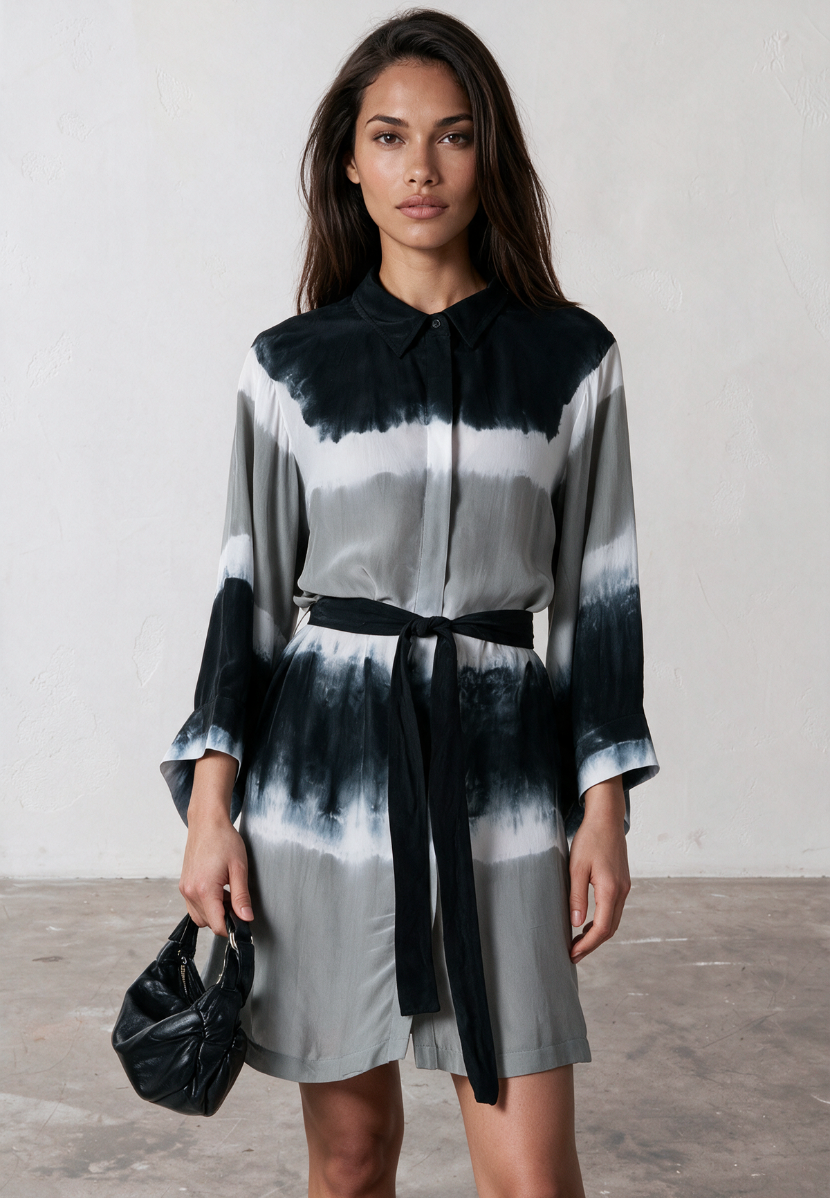 LAUREN TUNIC BLACK & GREY