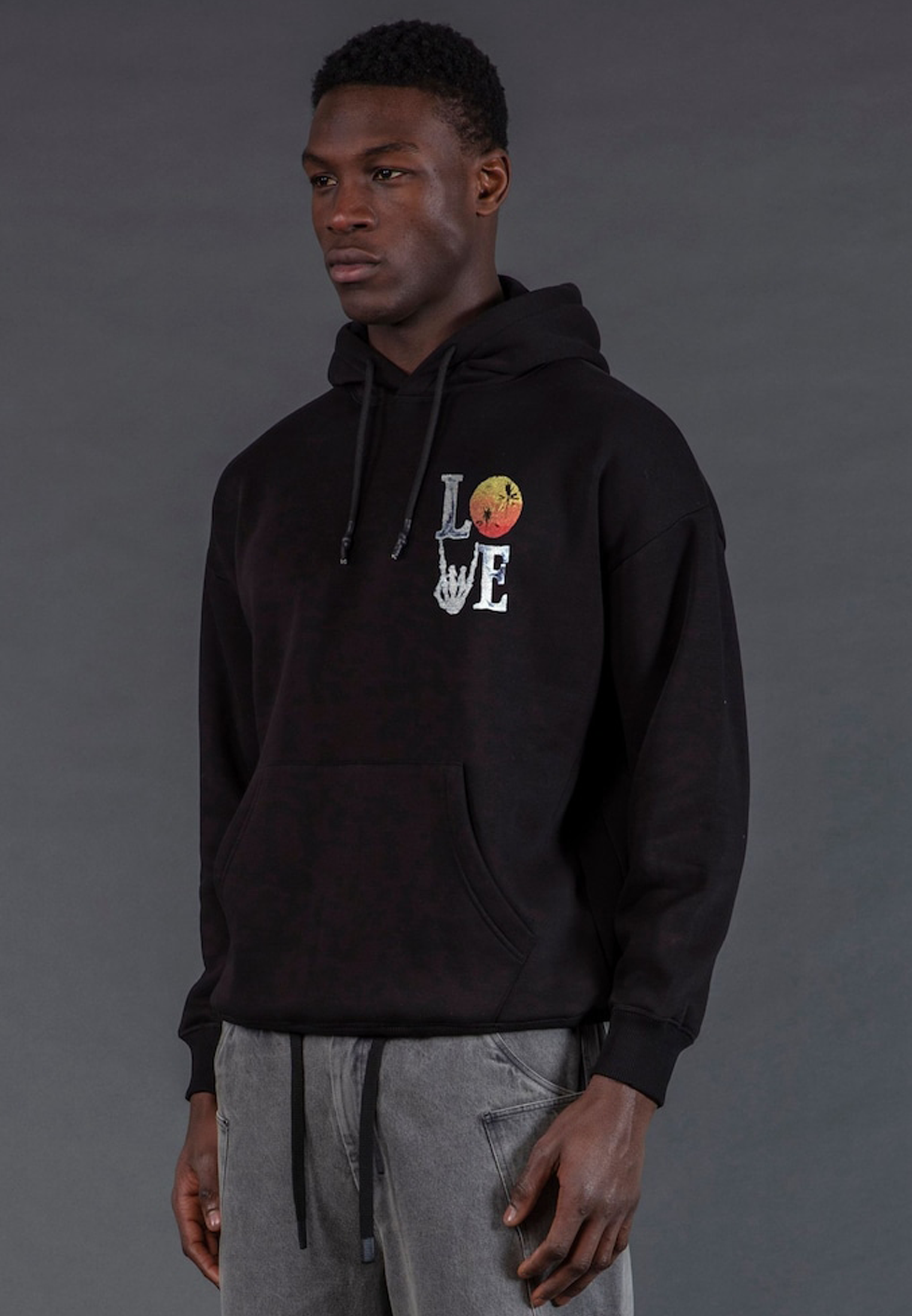 SUMMER LOVE HOODIE BLACK