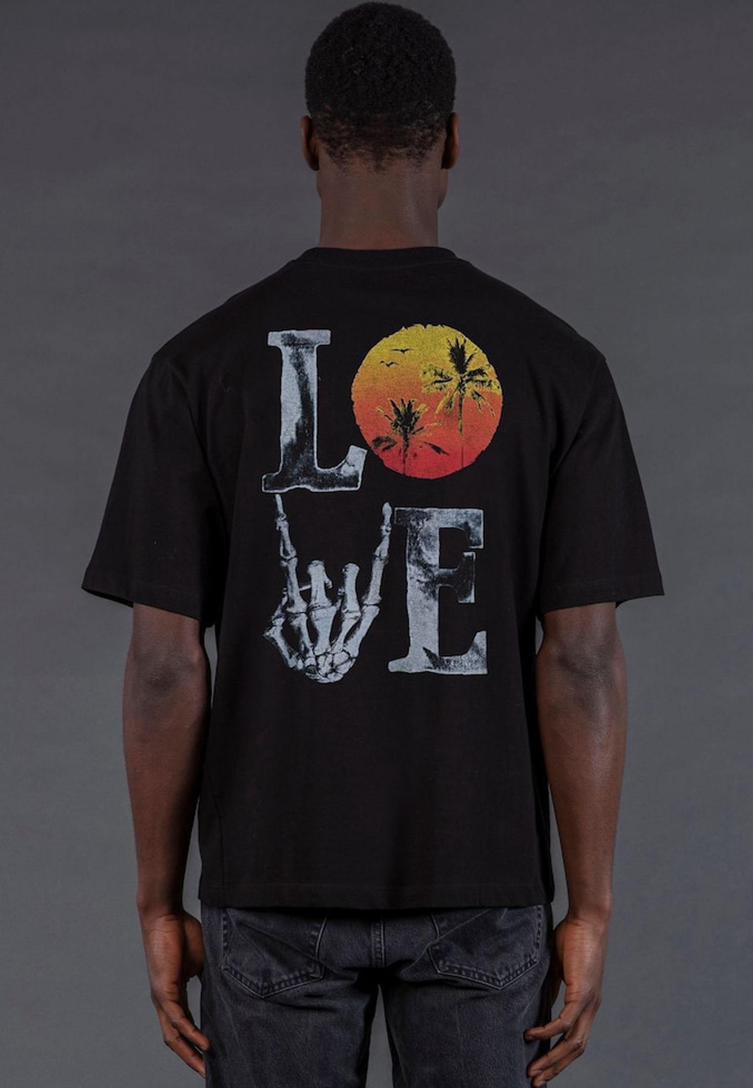 SUMMER LOVE OVERSIZED T-SHIRT BLACK
