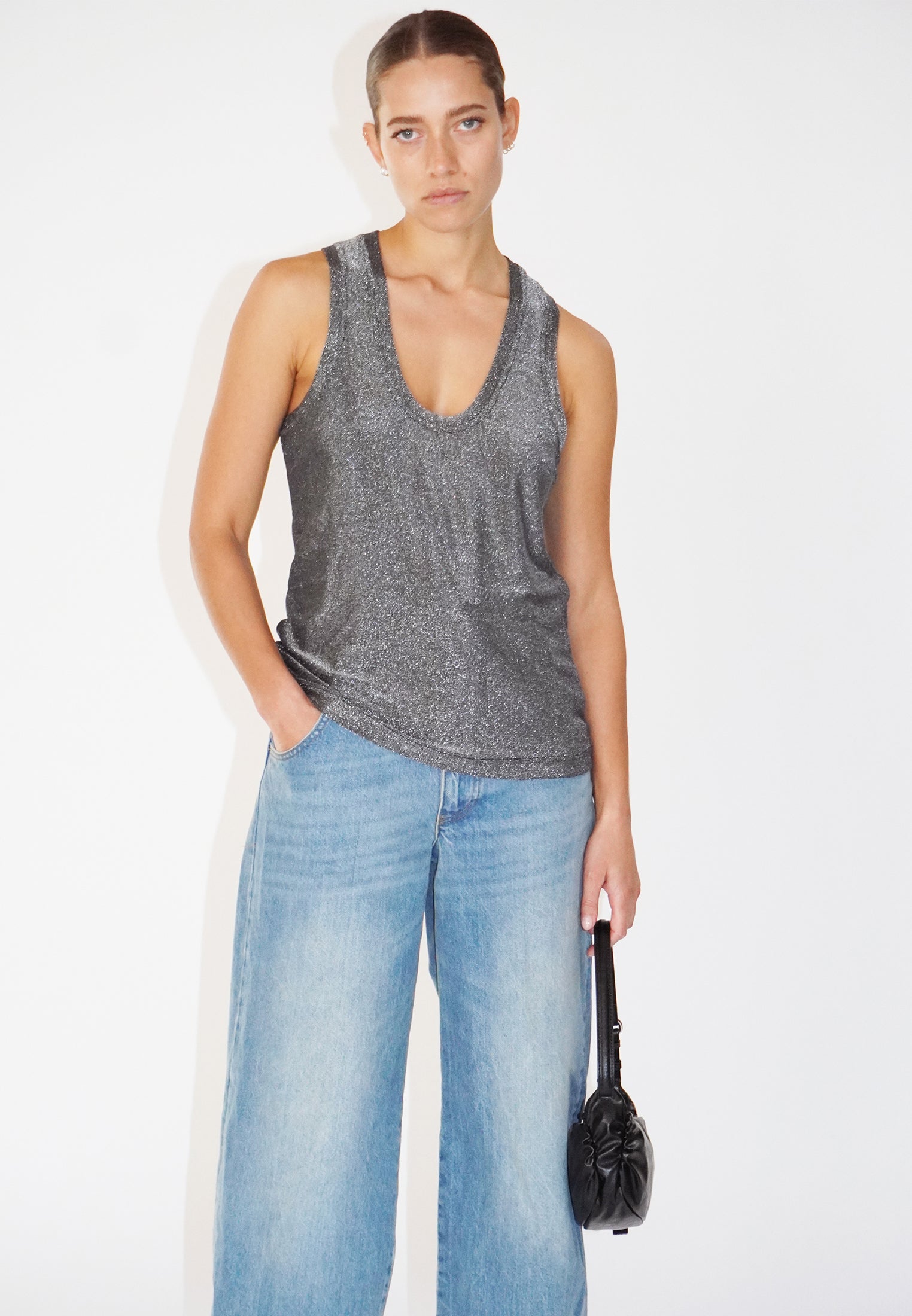 TANZANITE VEST GUN METAL