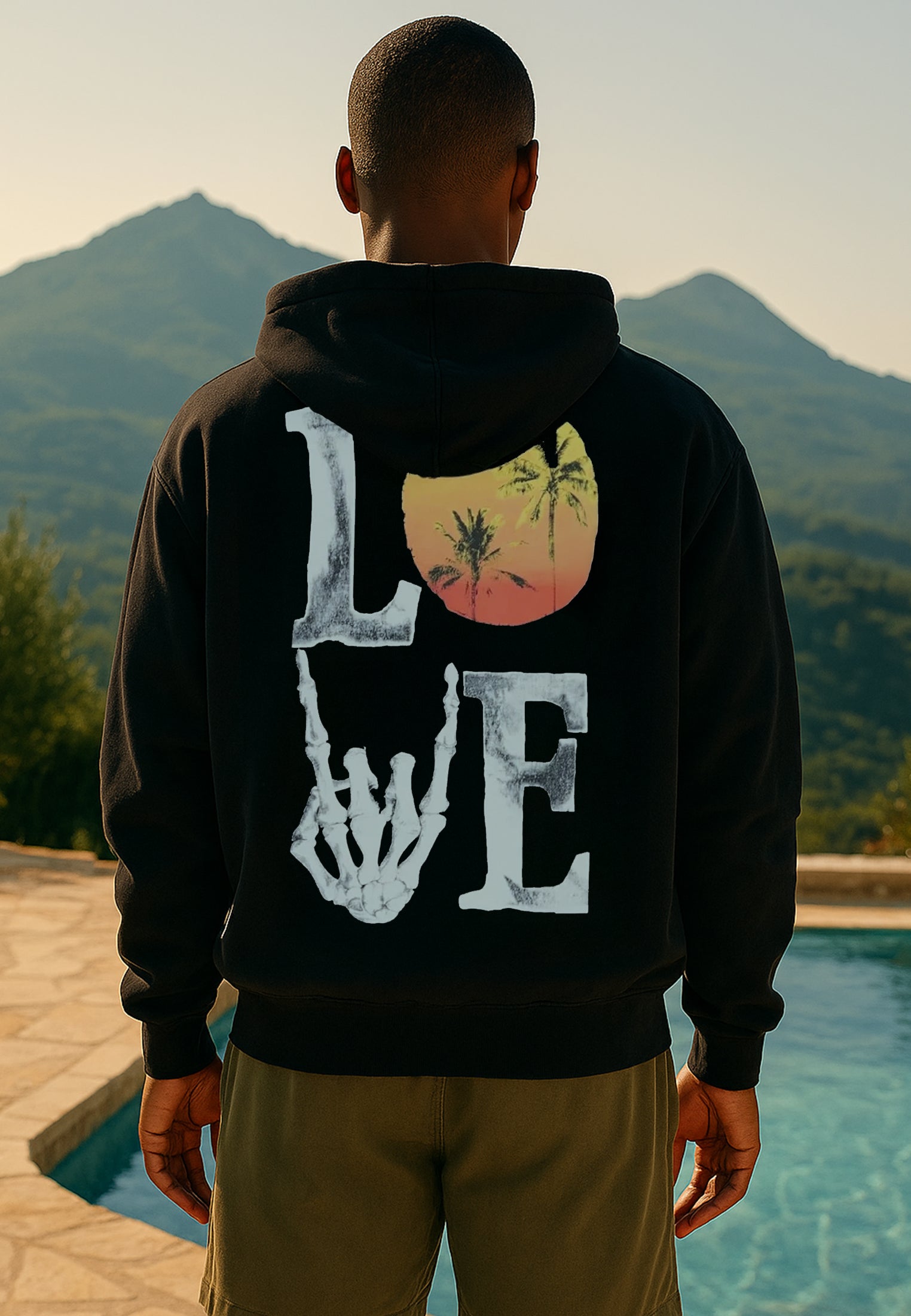 SUMMER LOVE HOODIE BLACK