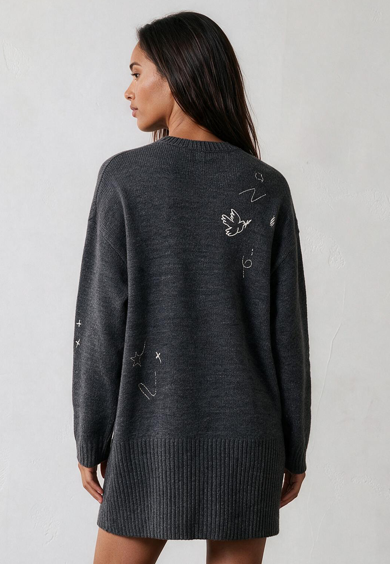 MADDIE DRESS CHARCOAL
