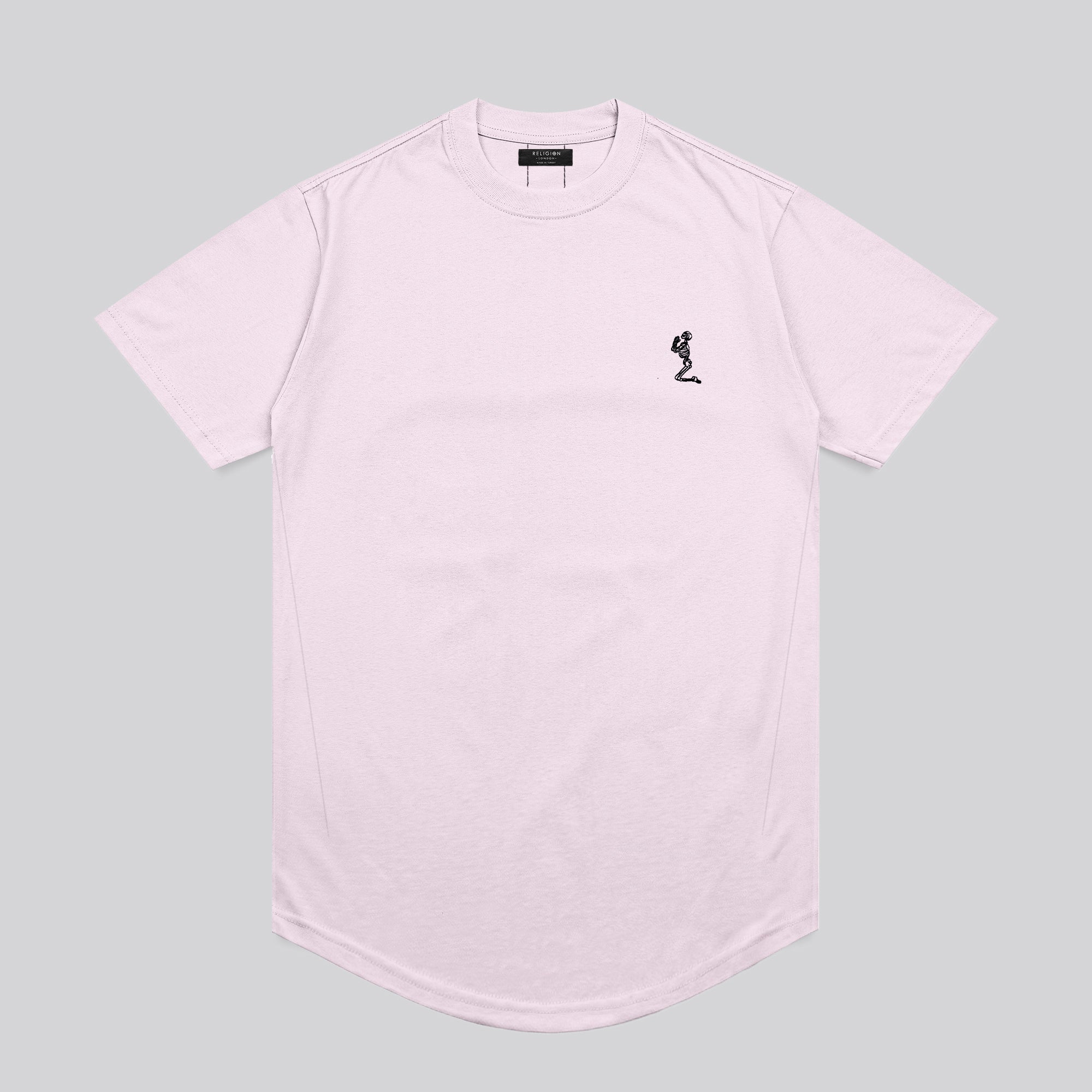 ESSENTIAL CURVED HEM LAVENDER T-SHIRT