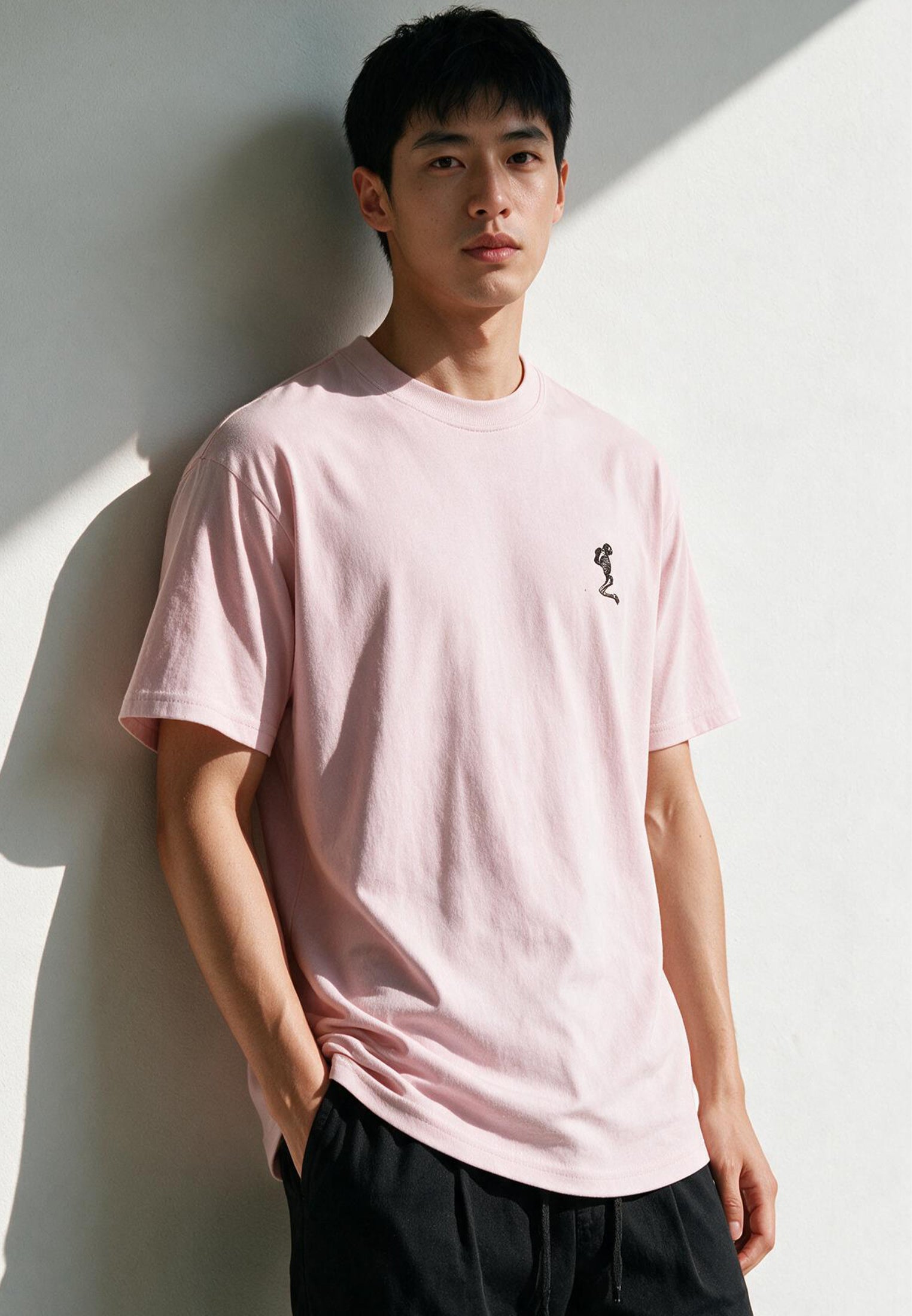 ESSENTIAL CURVED HEM LAVENDER T-SHIRT