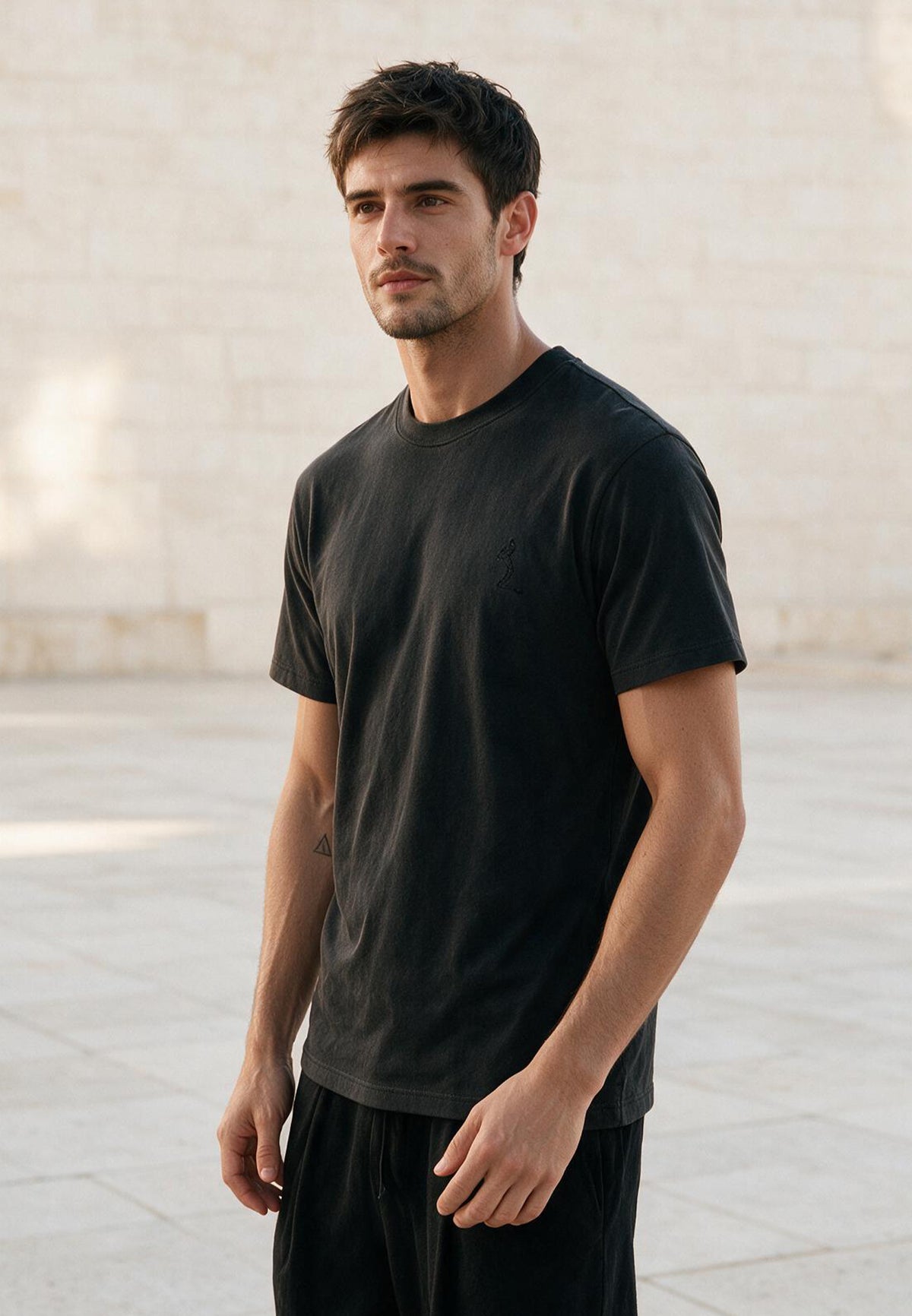 ORGANIC CORE T-SHIRT BLACK OYSTER