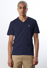 CORE V-NECK T-SHIRT INDIGO