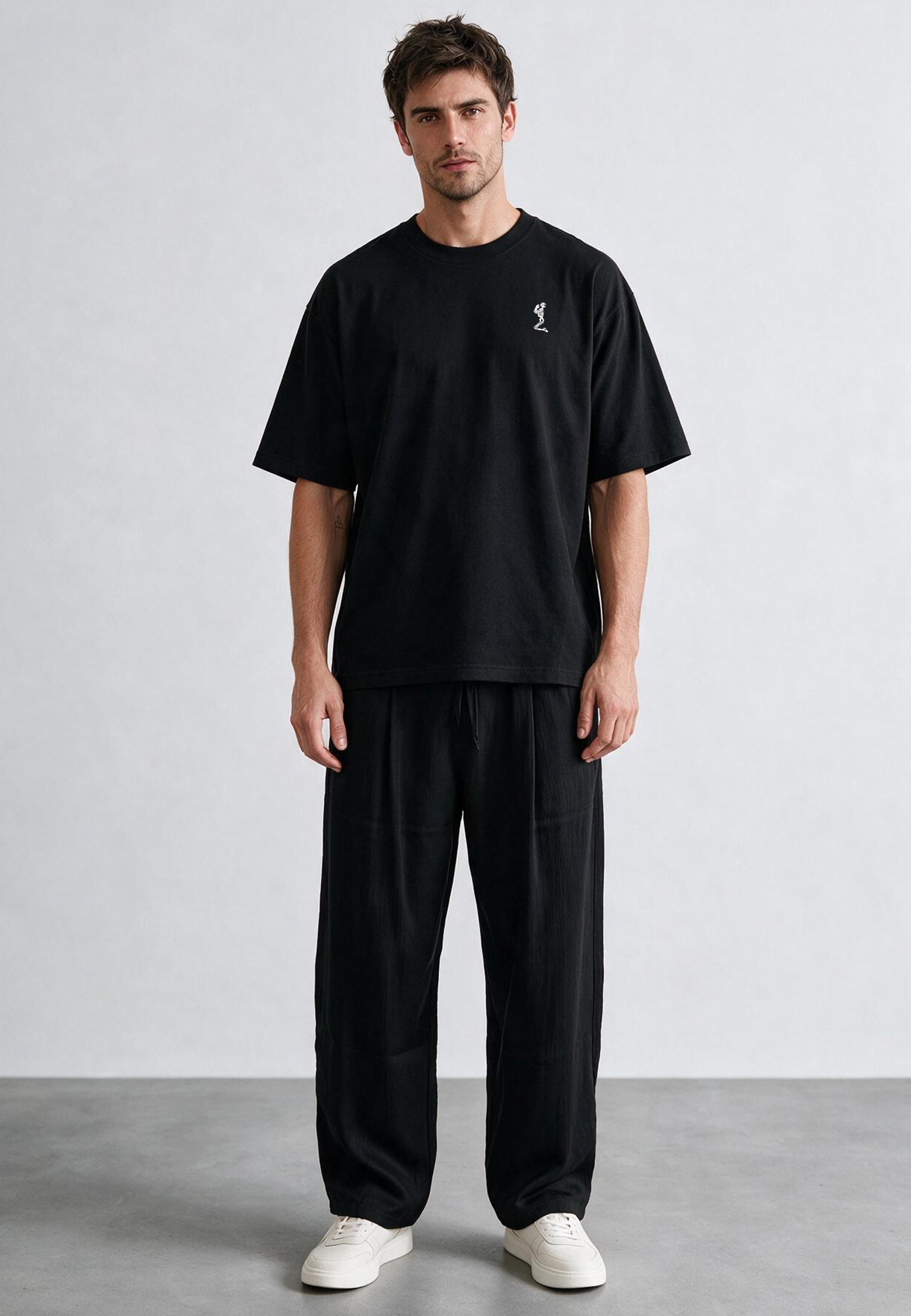 OVERSIZED HEAVY BLOCK T-SHIRT JET BLACK