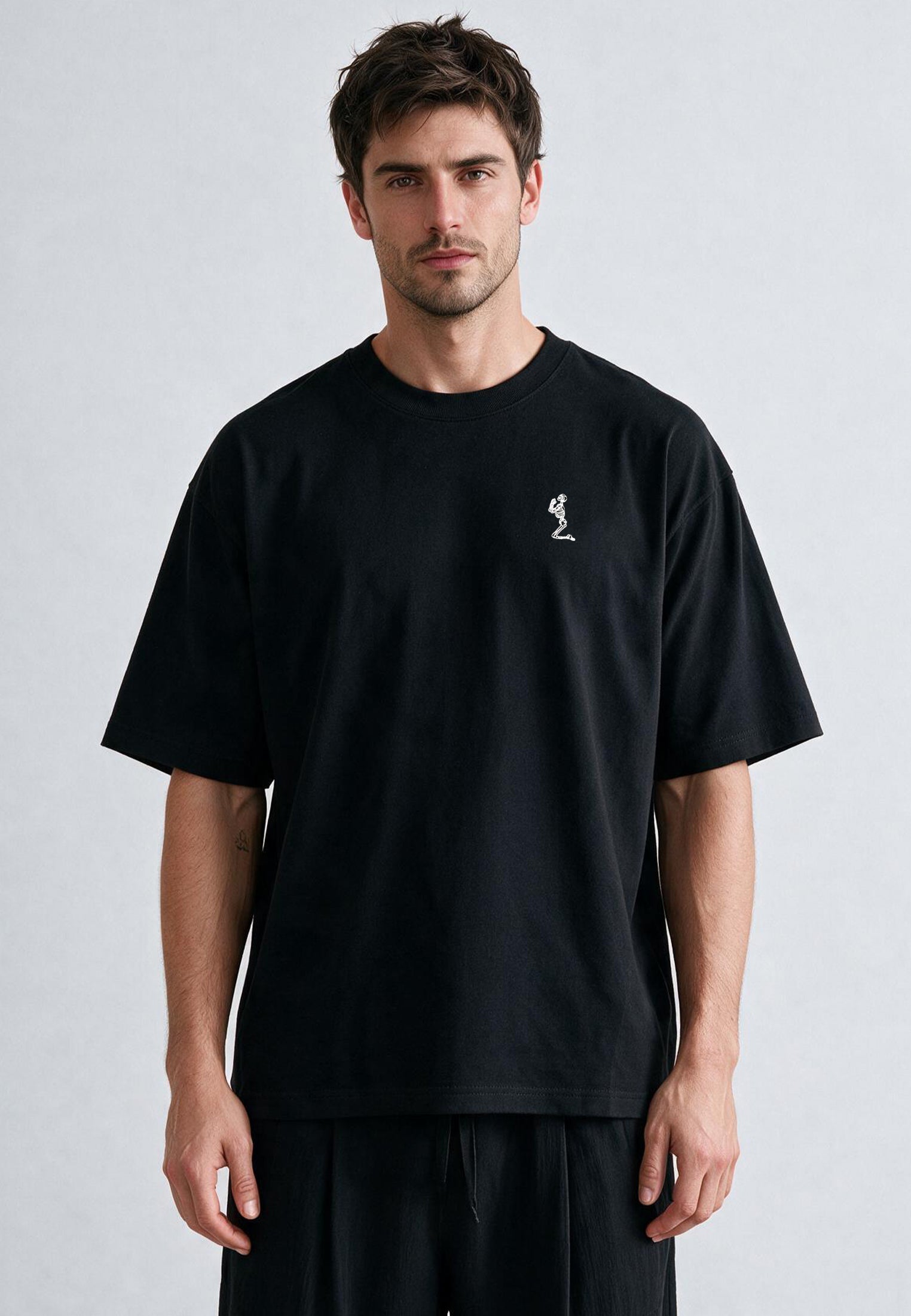 OVERSIZED HEAVY BLOCK T-SHIRT JET BLACK