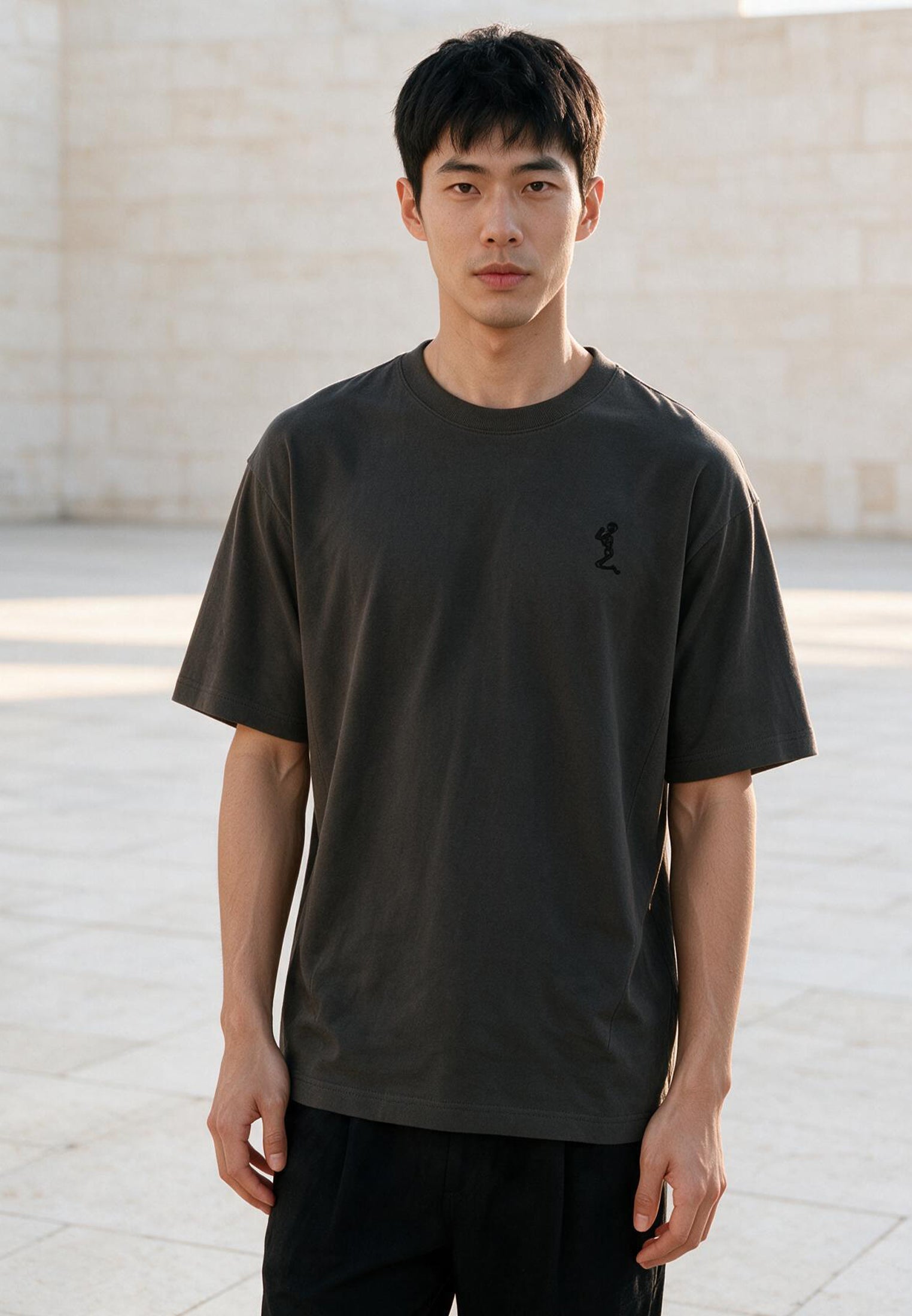 OVERSIZED HEAVY BLOCK T-SHIRT DESERT TAUPE