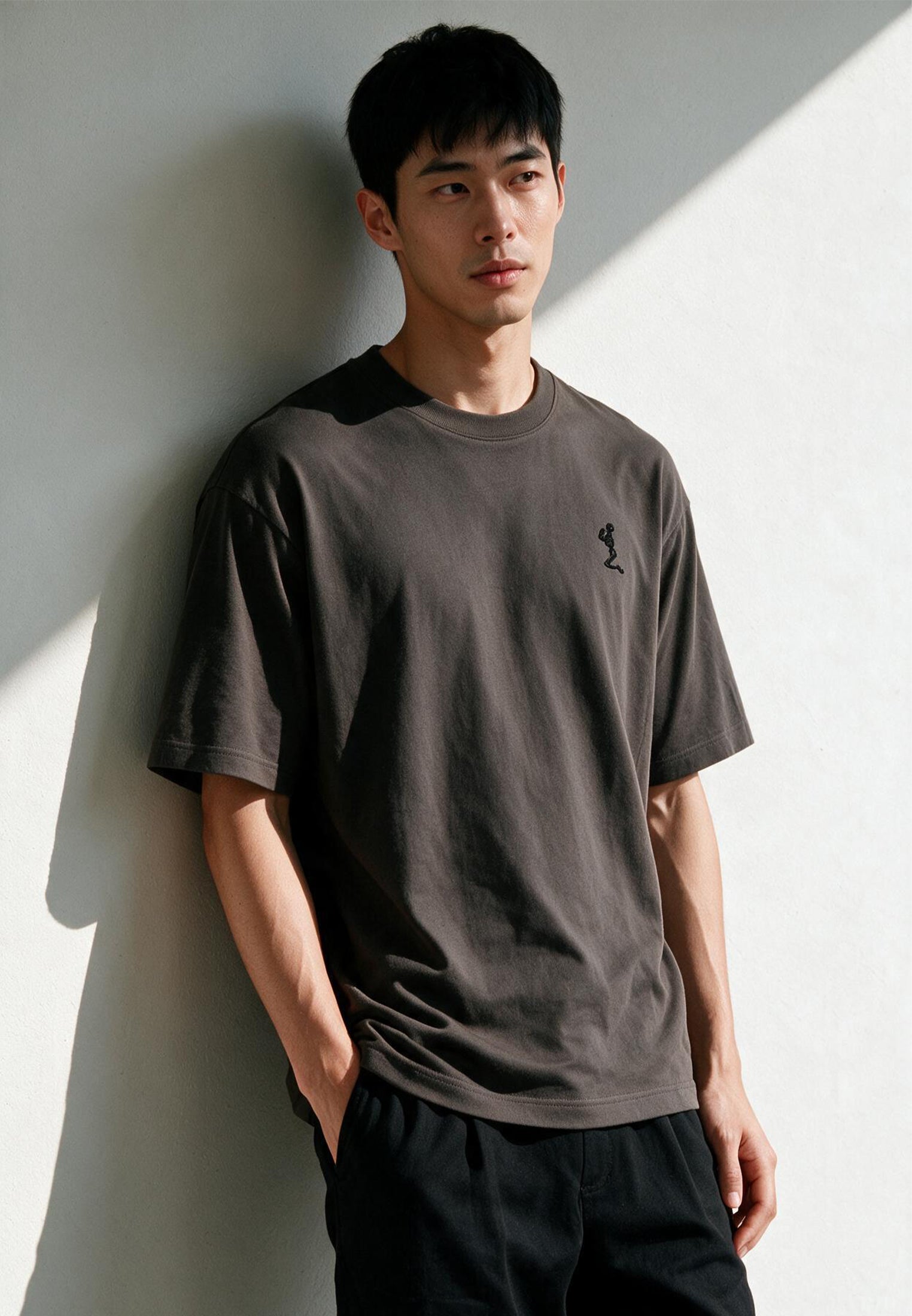 OVERSIZED HEAVY BLOCK T-SHIRT DESERT TAUPE