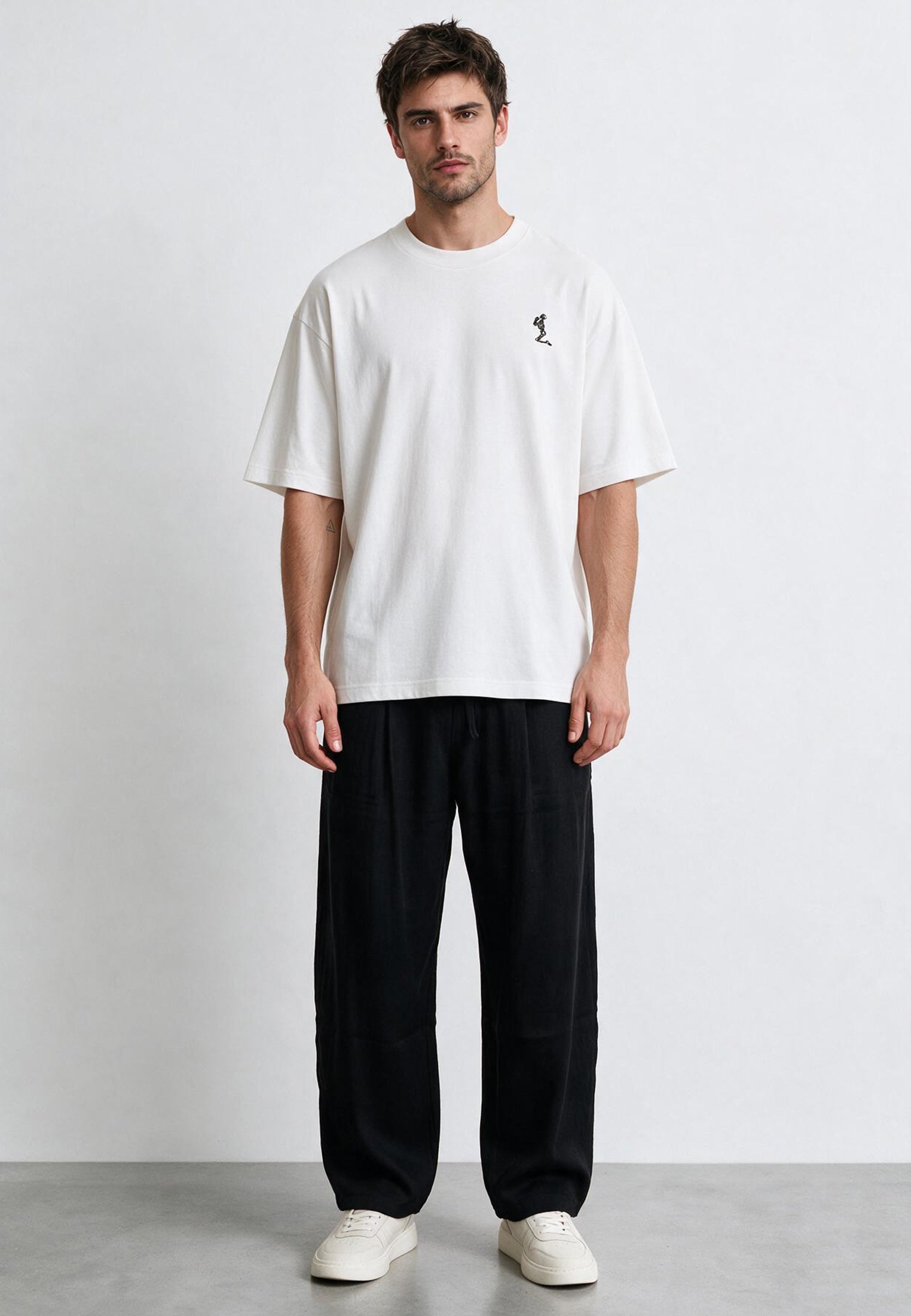 OVERSIZED HEAVY BLOCK T-SHIRT OFF WHITE
