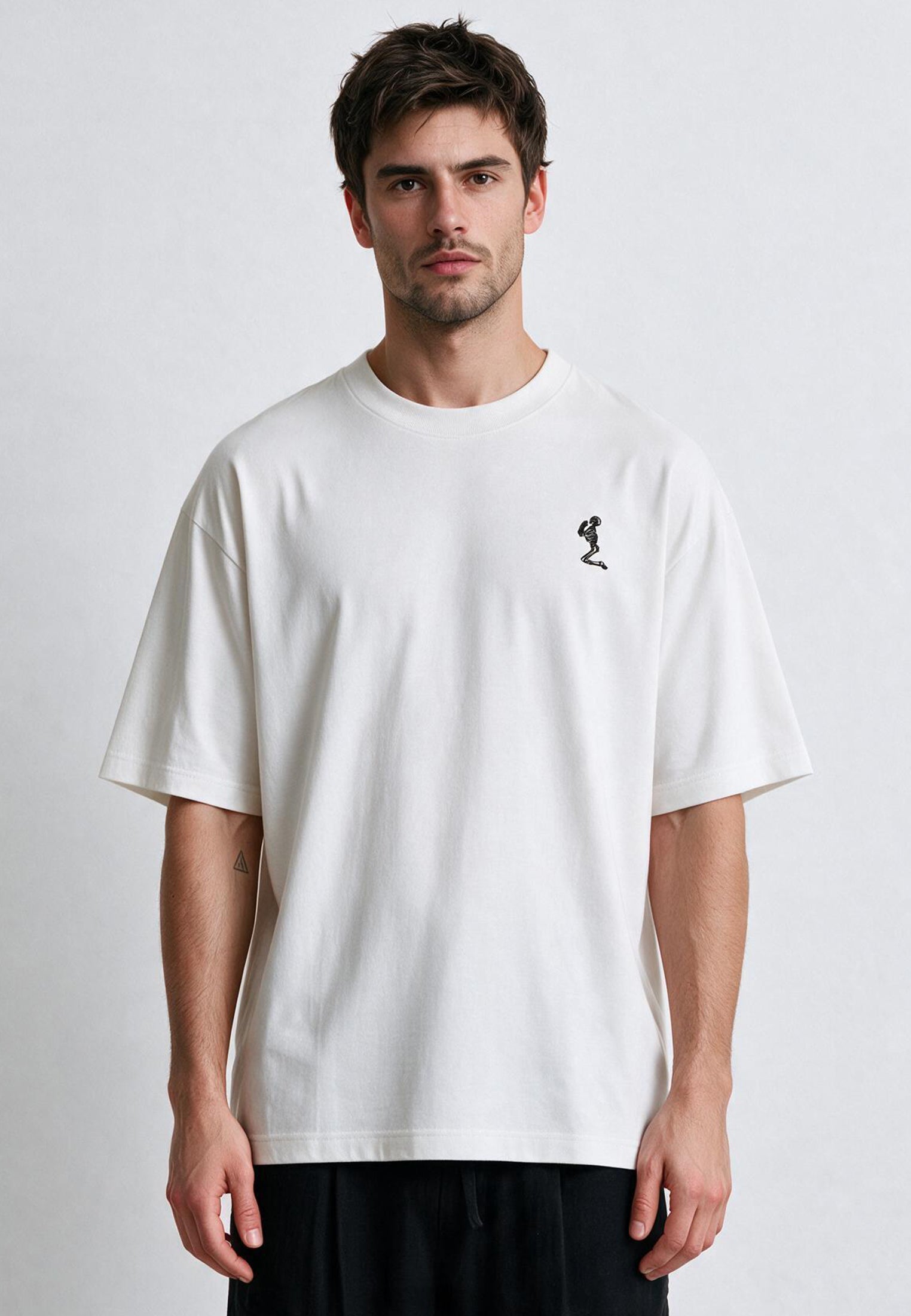 OVERSIZED HEAVY BLOCK T-SHIRT OFF WHITE