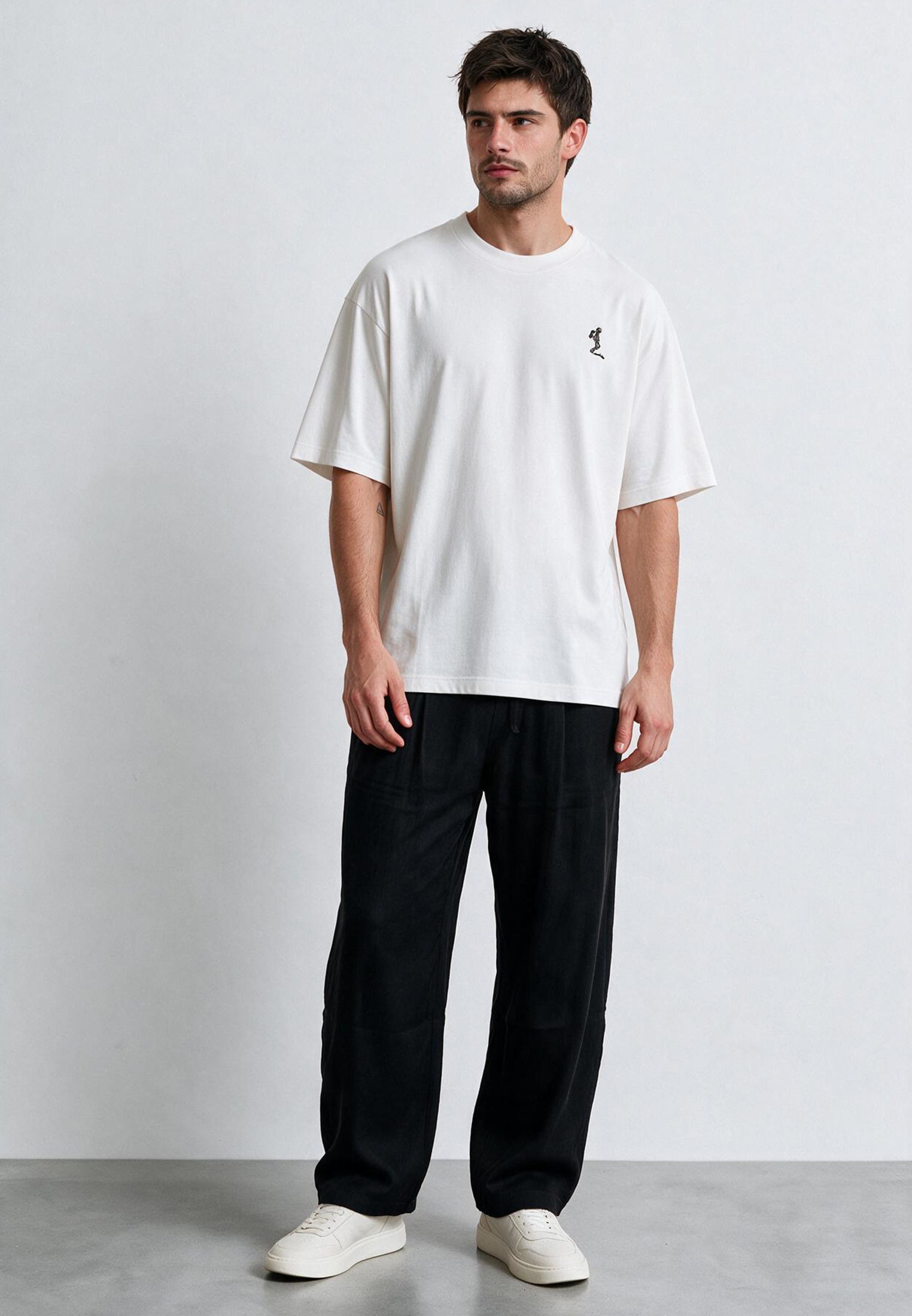 OVERSIZED HEAVY BLOCK T-SHIRT OFF WHITE