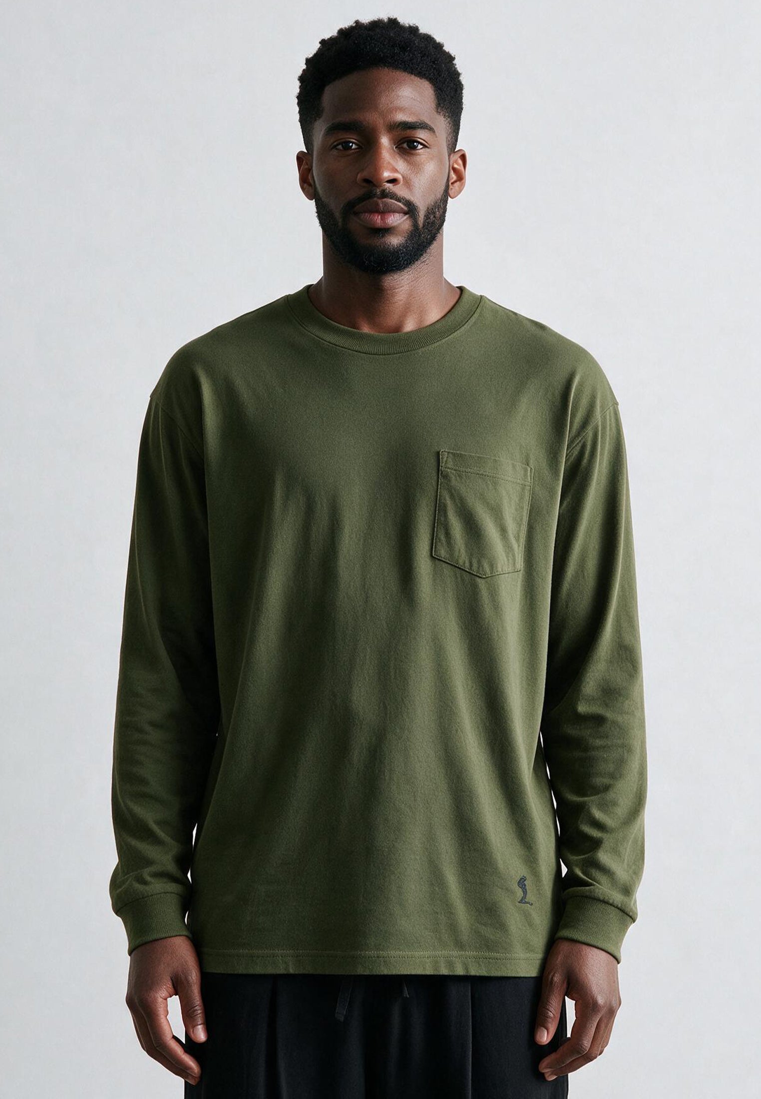 HEAVYWEIGHT LS POCKET T-SHIRT ARMY GREEN