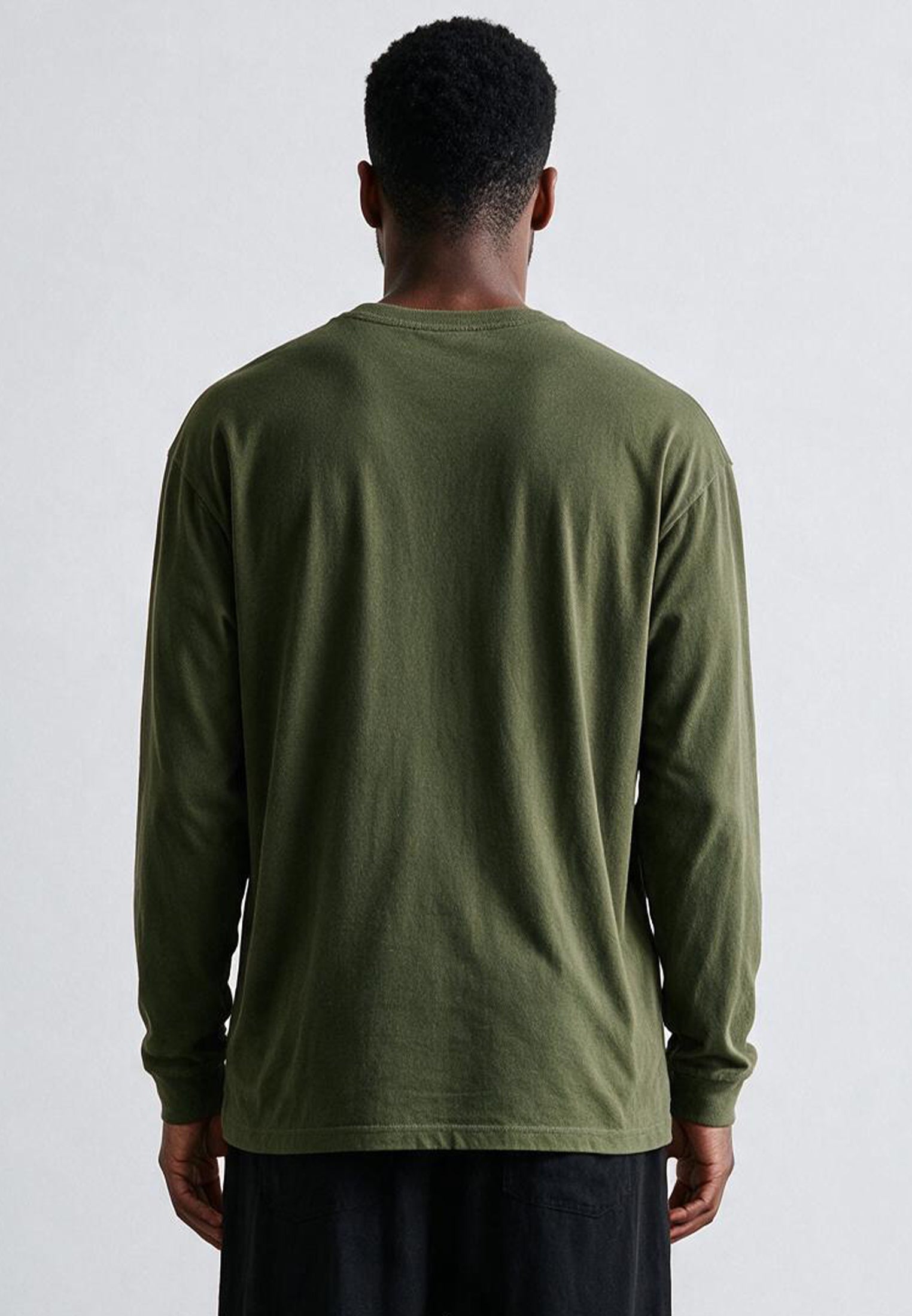 HEAVYWEIGHT LS POCKET T-SHIRT ARMY GREEN