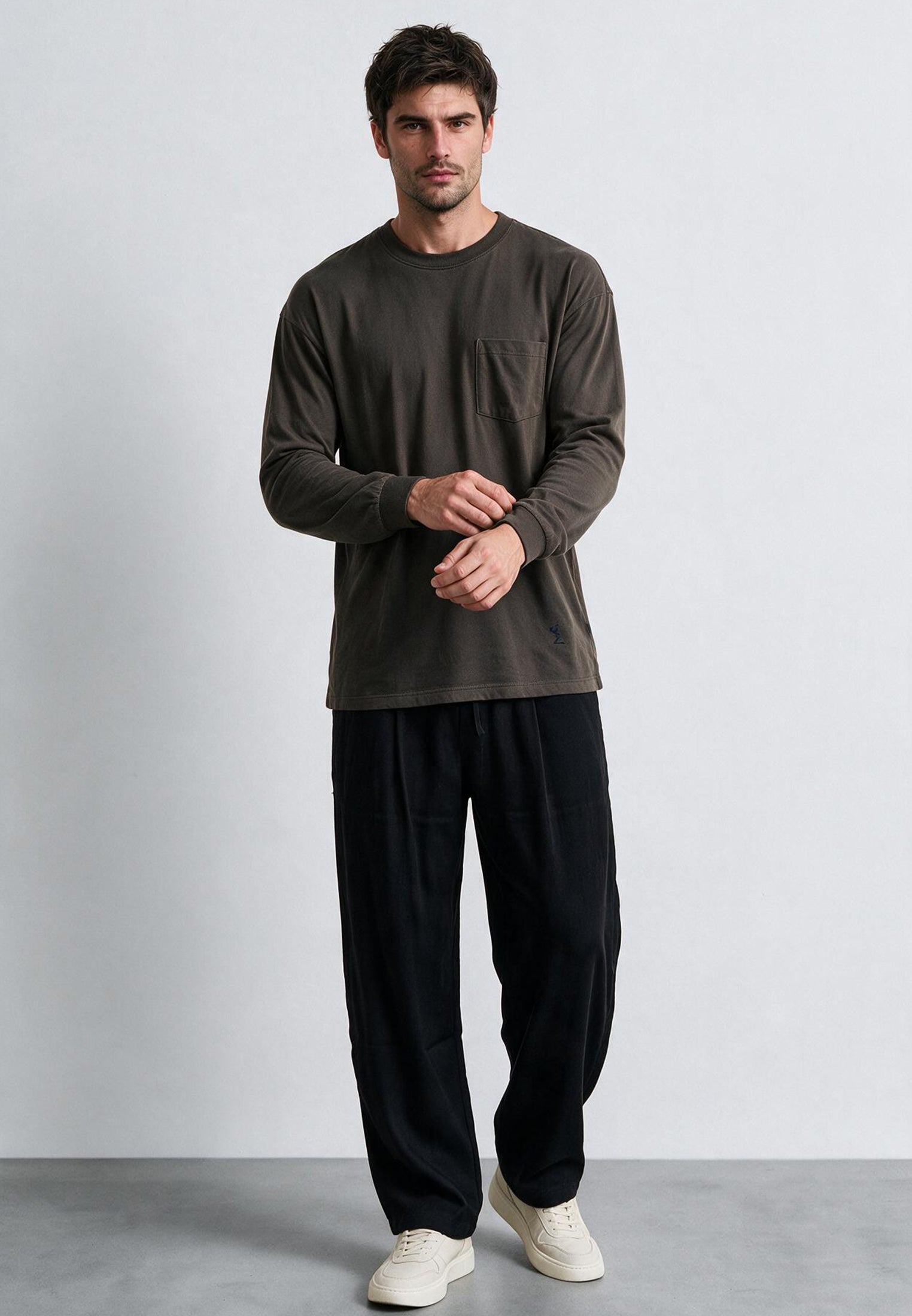 HEAVYWEIGHT LS POCKET T-SHIRT DESERT TAUPE