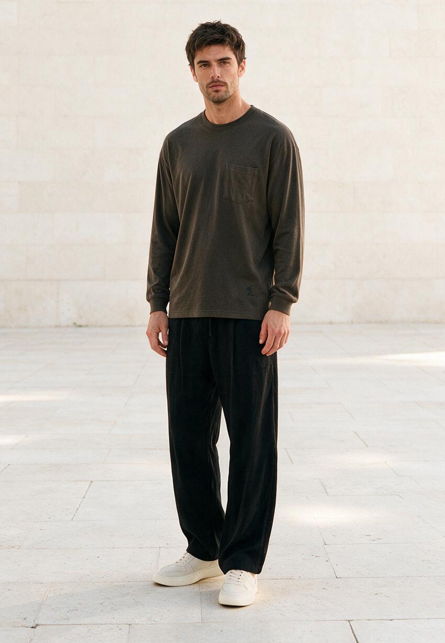 HEAVYWEIGHT LS POCKET T-SHIRT DESERT TAUPE