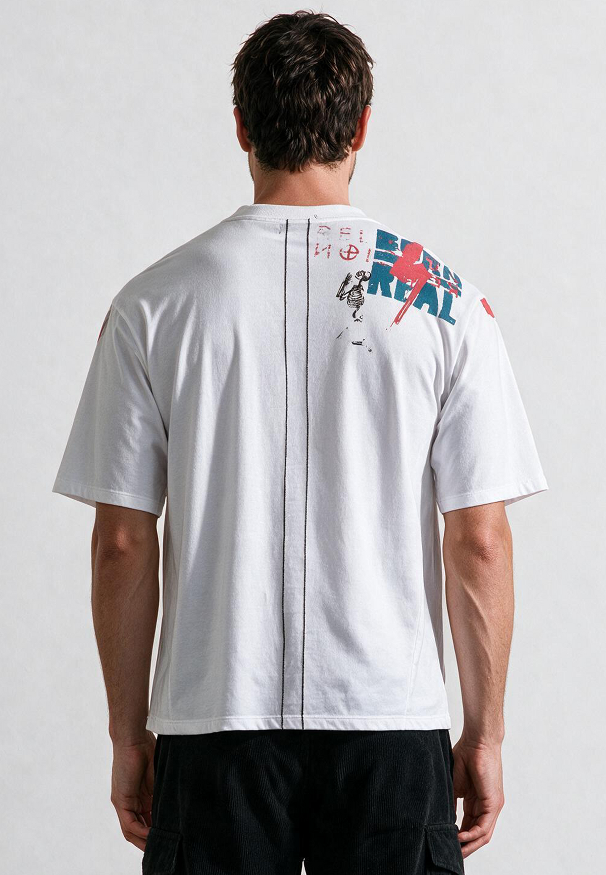 MONTAGE COLOUR T-SHIRT WHITE