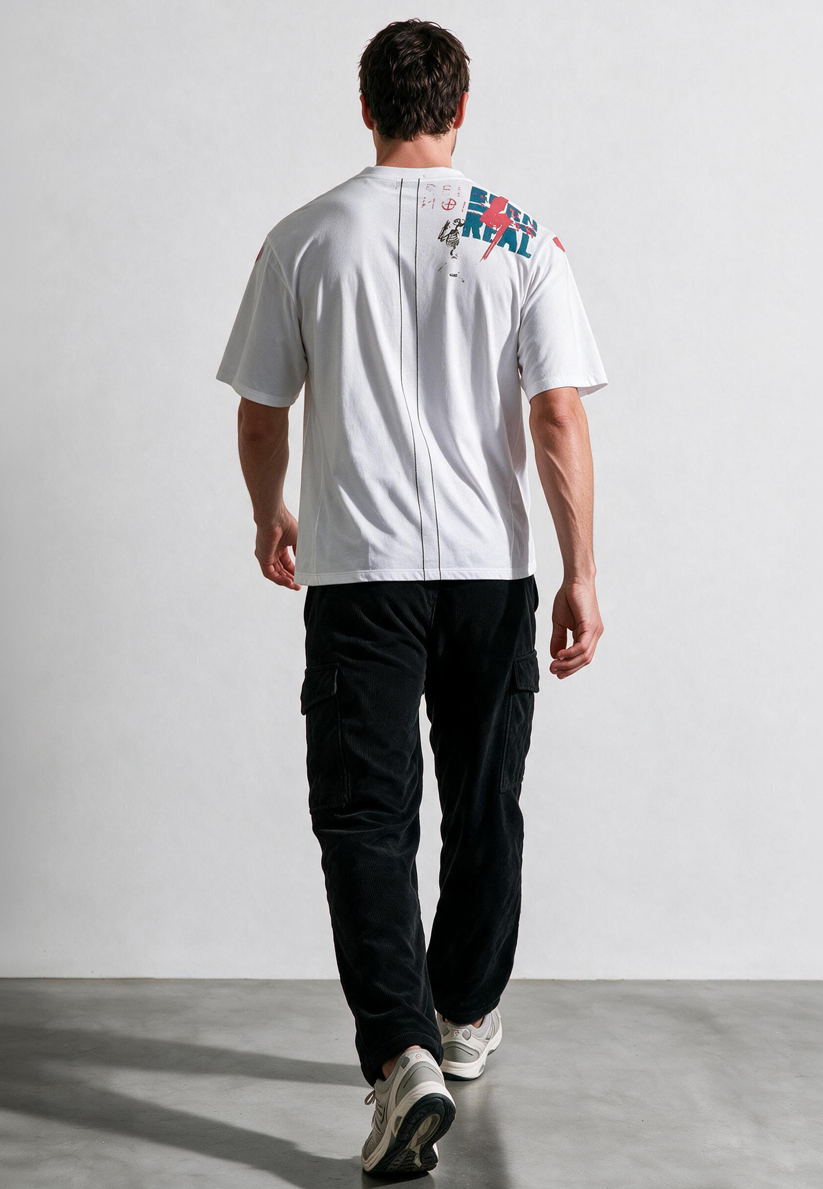 MONTAGE COLOUR T-SHIRT WHITE