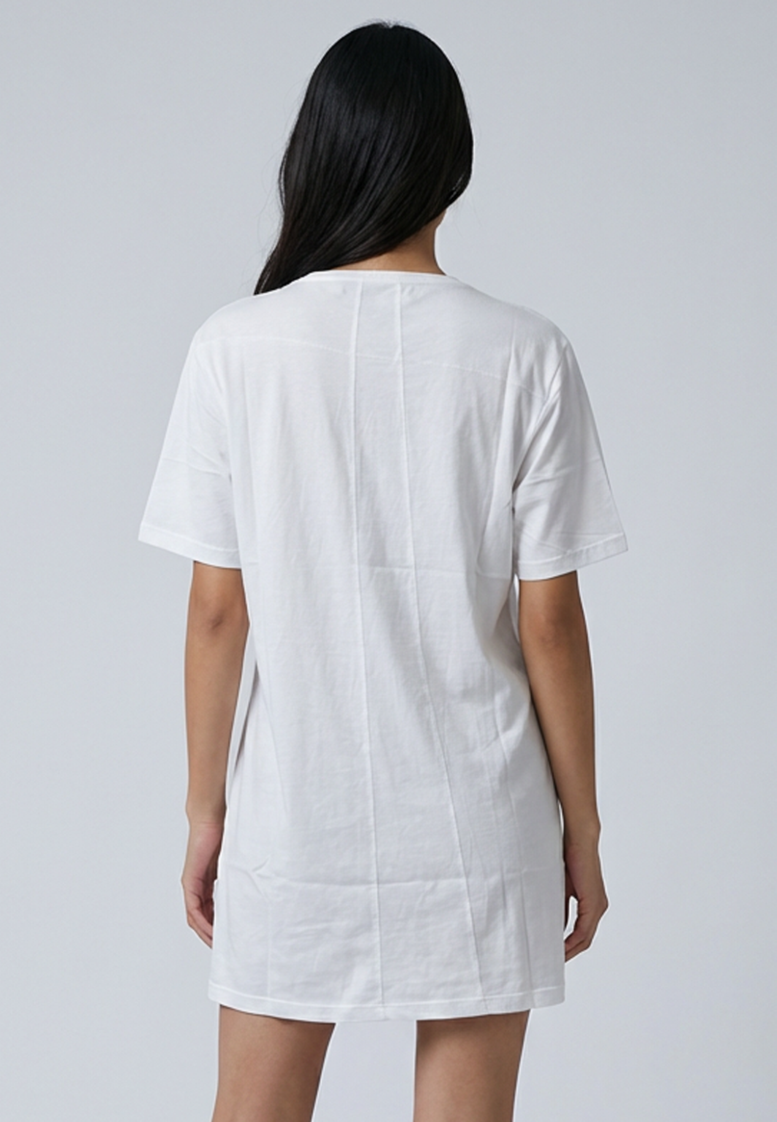 MUSIC, SEX N CASHIN CHEQUES DRESS WHITE