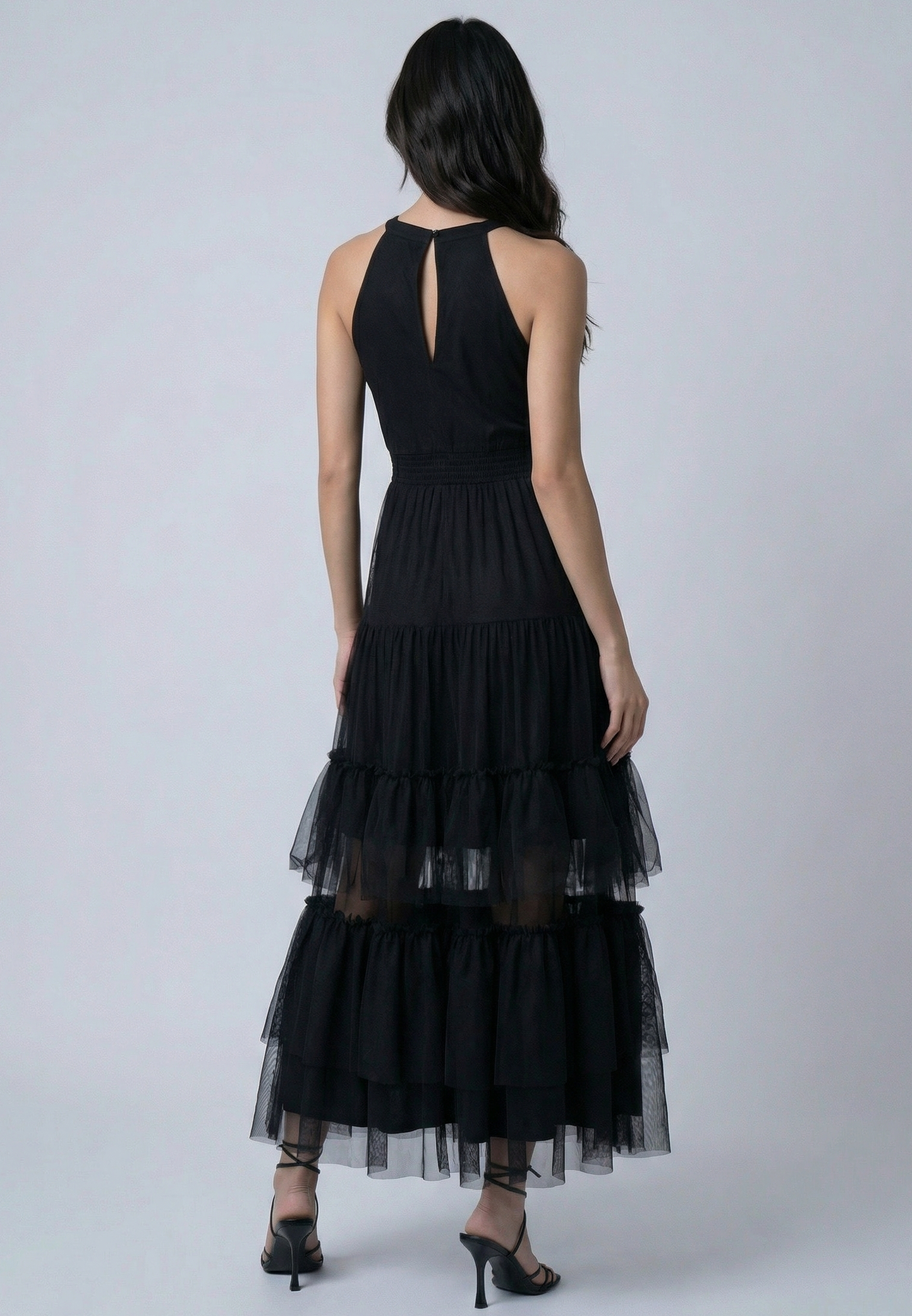 MYLA MAXI DRESS JET BLACK