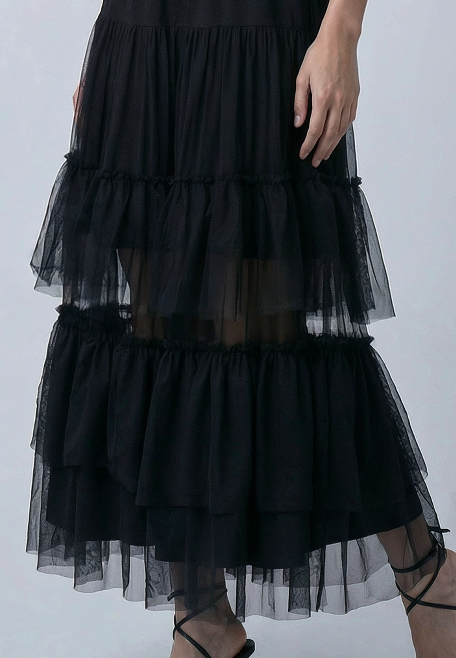 MYLA MAXI DRESS JET BLACK