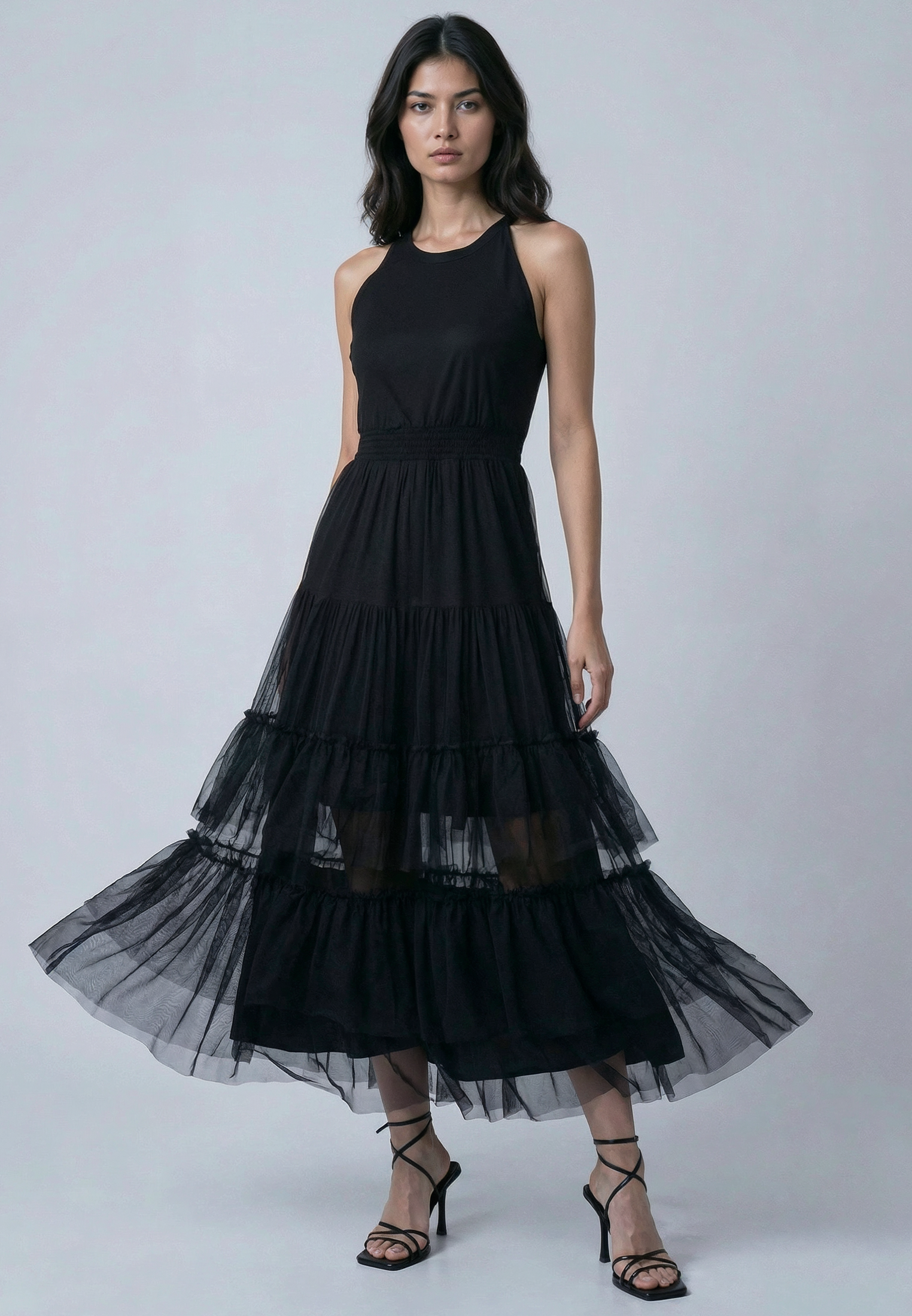 MYLA MAXI DRESS JET BLACK