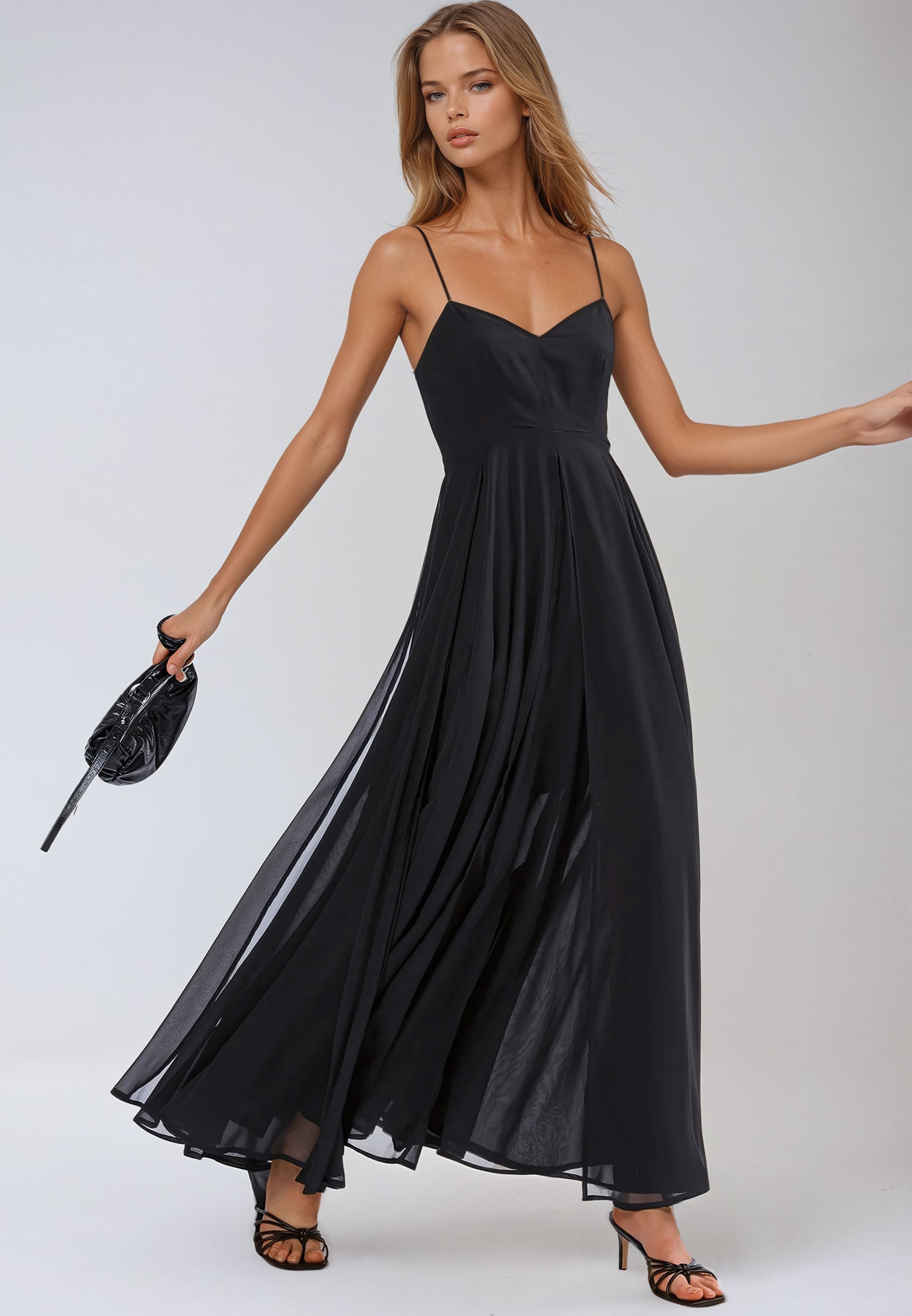 RELIGION Olsen Maxi Dress Black