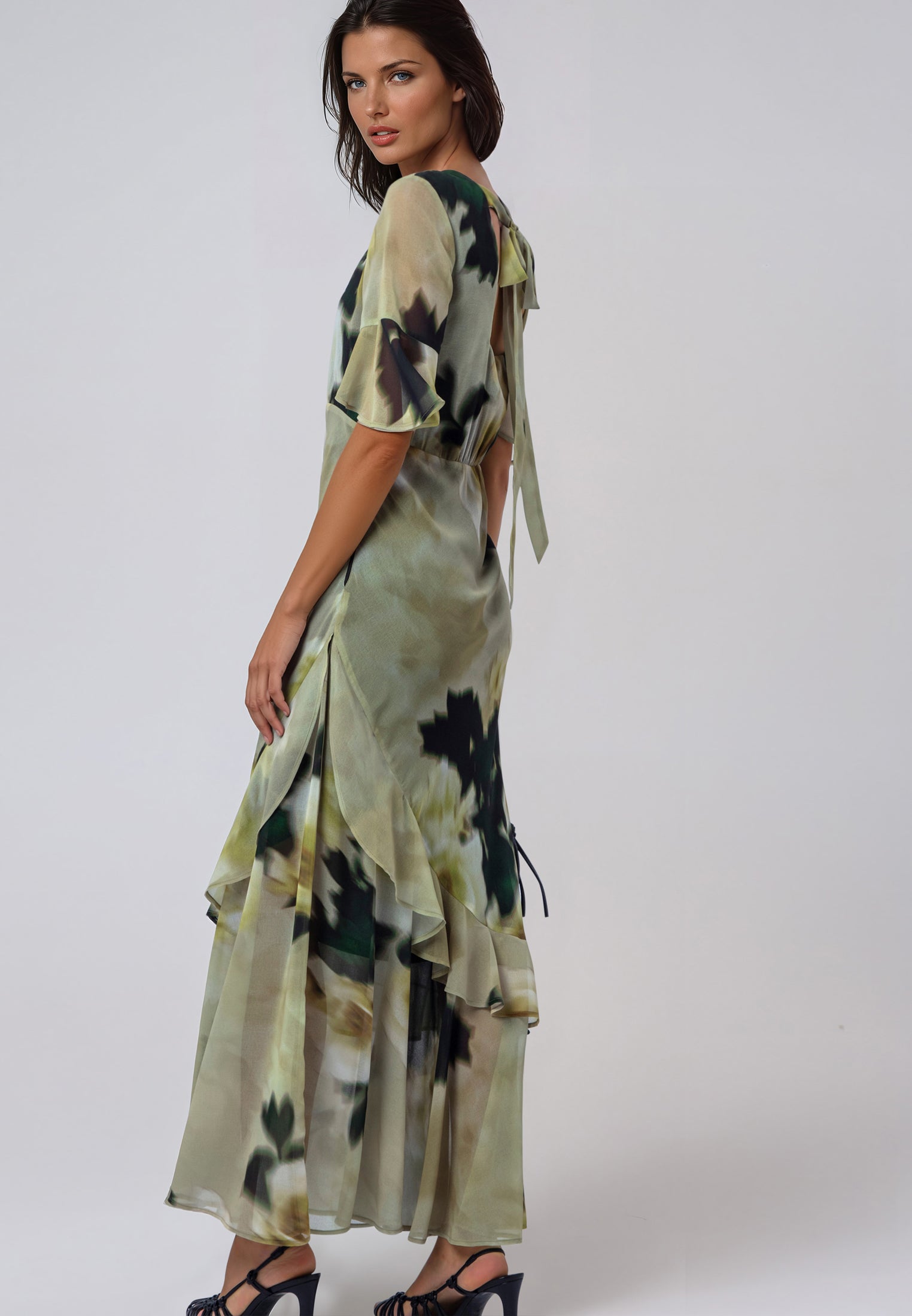 LIV MAXI DRESS BLUR YELLOW