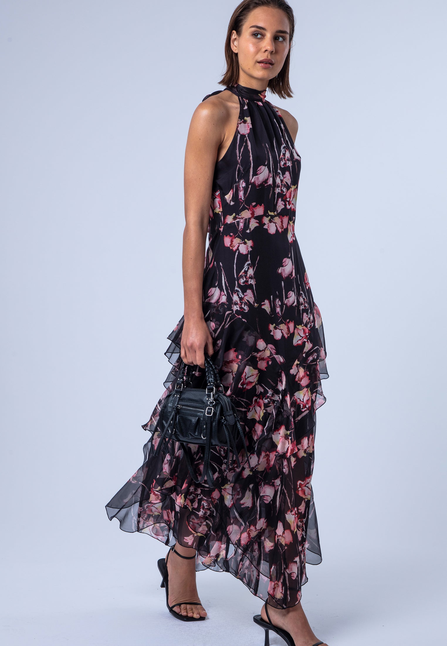 TAYLOR MAXI DRESS TIMID DARK FLORAL