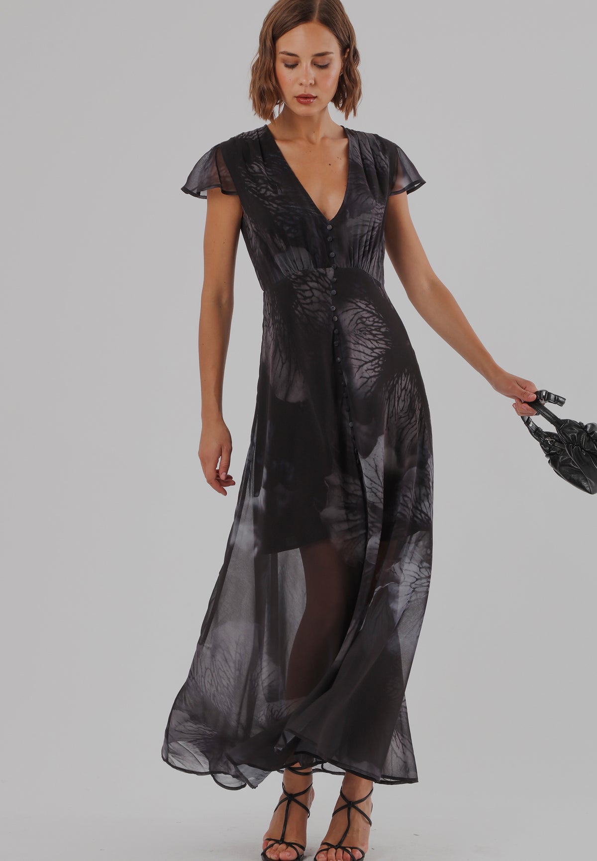 INDIUM MAXI DRESS TRACE BLUE