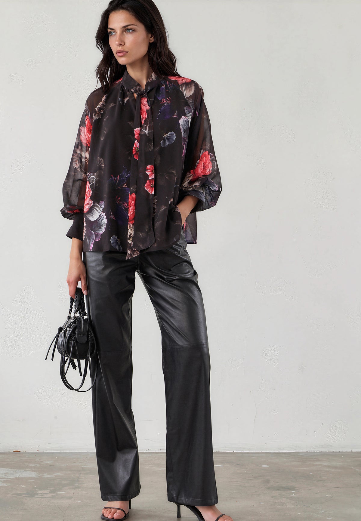 LIV TOP FLORAL RED