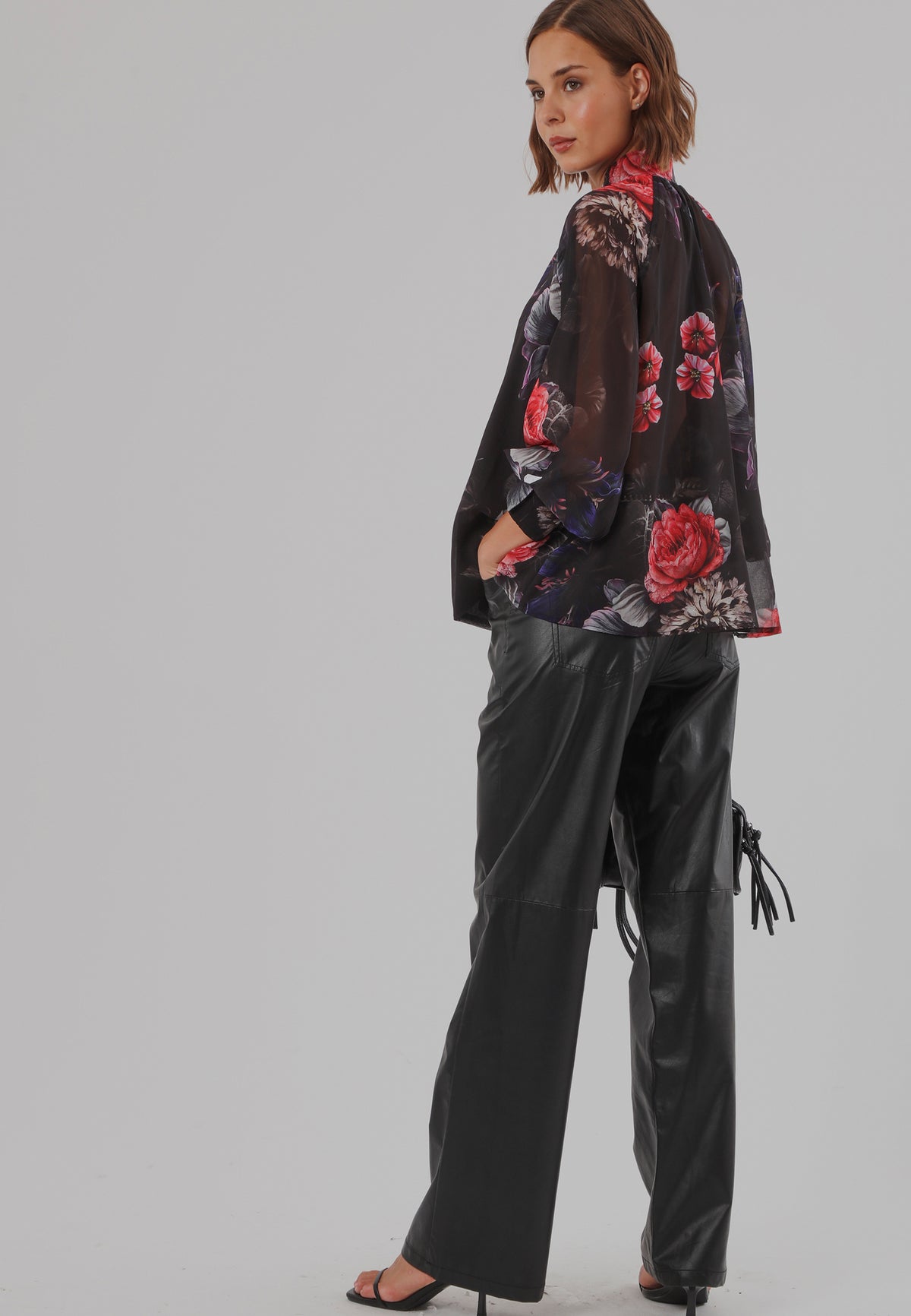 LIV TOP FLORAL RED