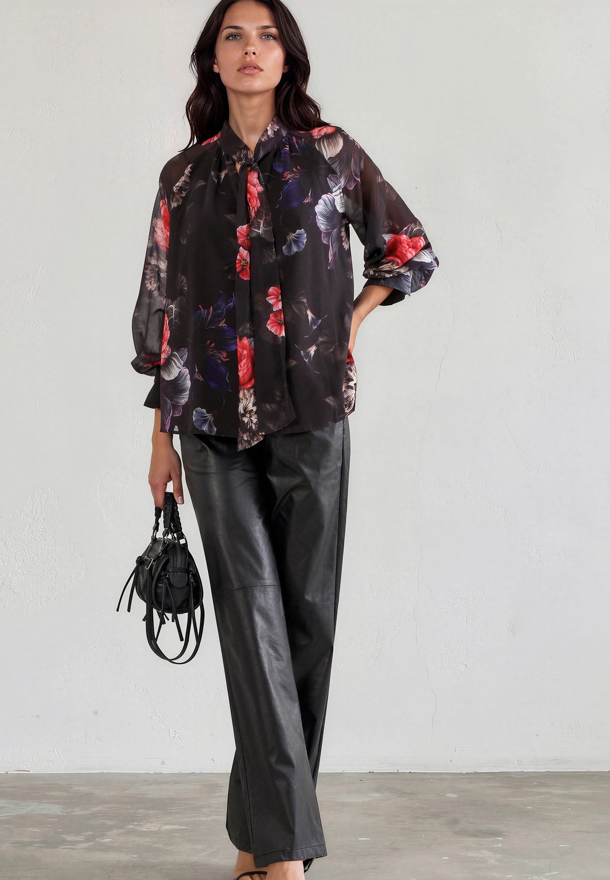 LIV TOP FLORAL RED