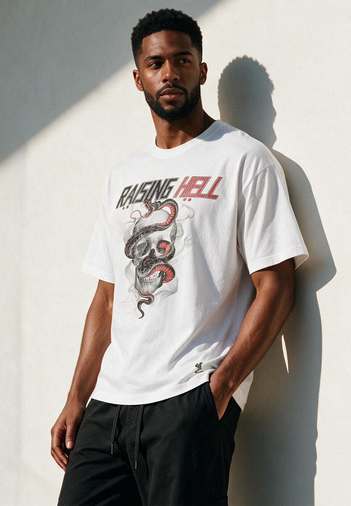RAISING HELL T-SHIRT WHITE