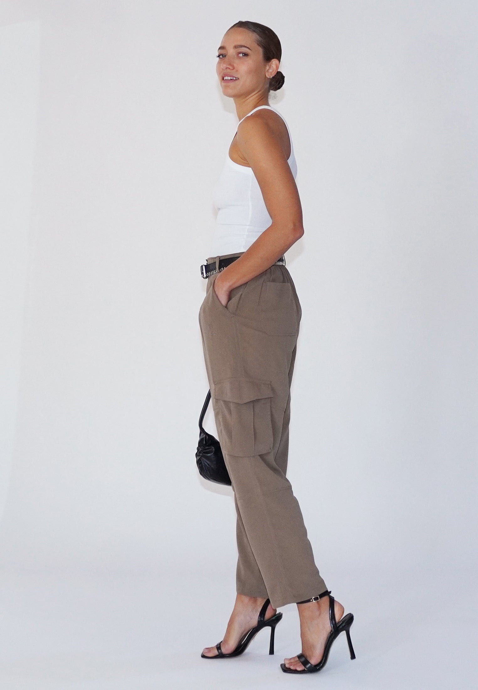 RAY BROWN CARGO TROUSERS